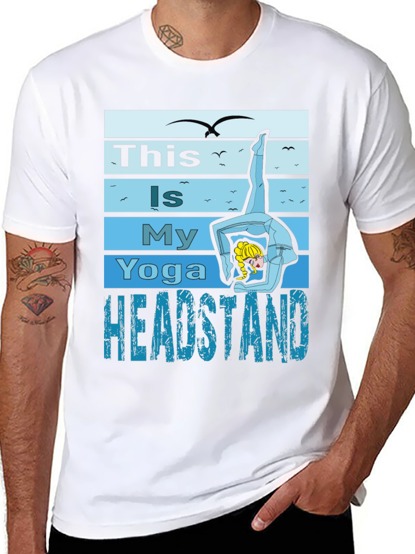 Yoga Headstand Graphic T-Shirt