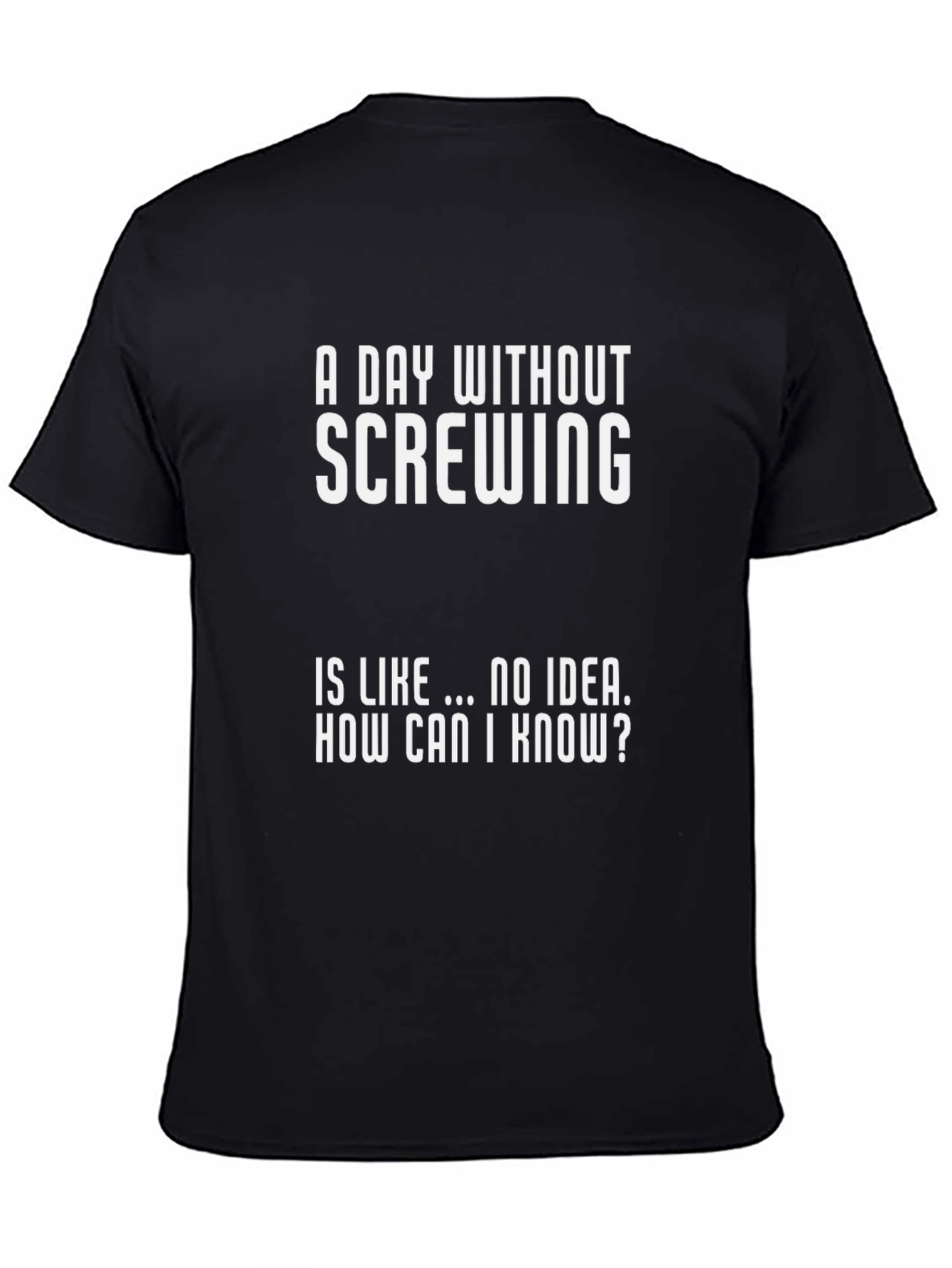 Funny A Day Without Screwing T-Shirt