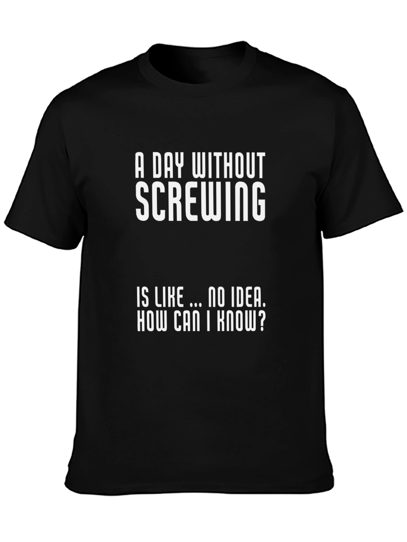 Funny A Day Without Screwing T-Shirt