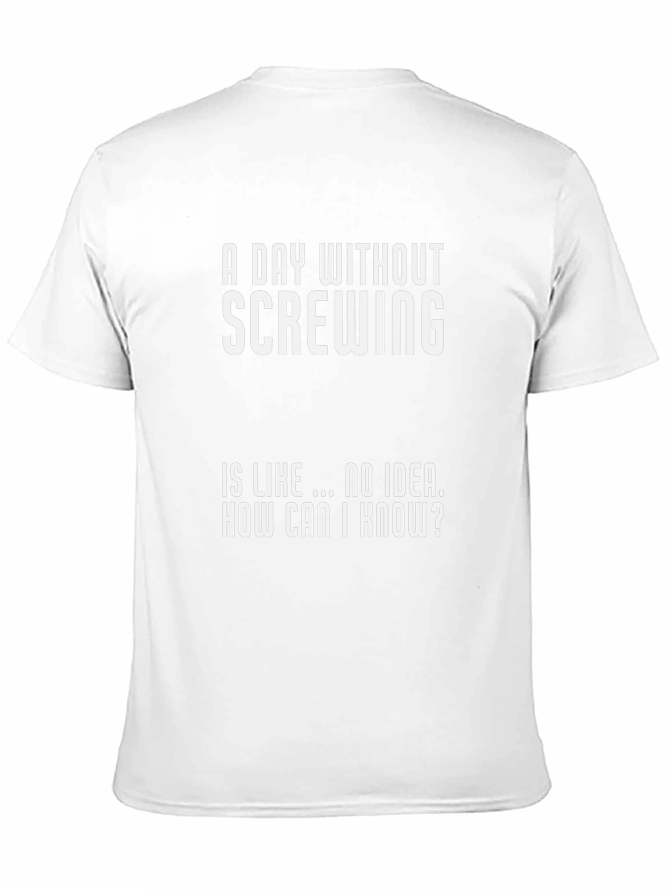 Funny A Day Without Screwing T-Shirt