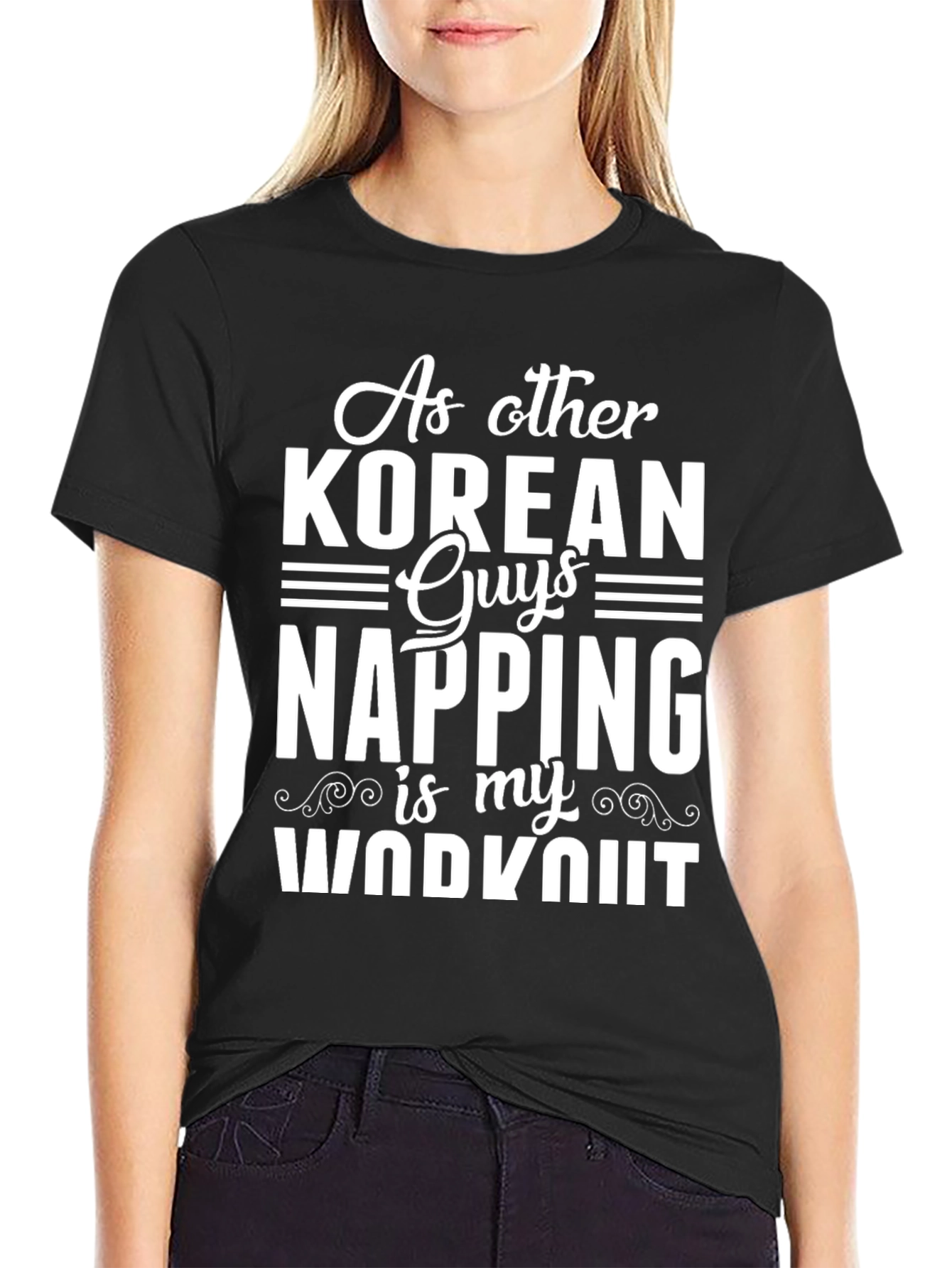 Korean Guys Napping Workout T-Shirt