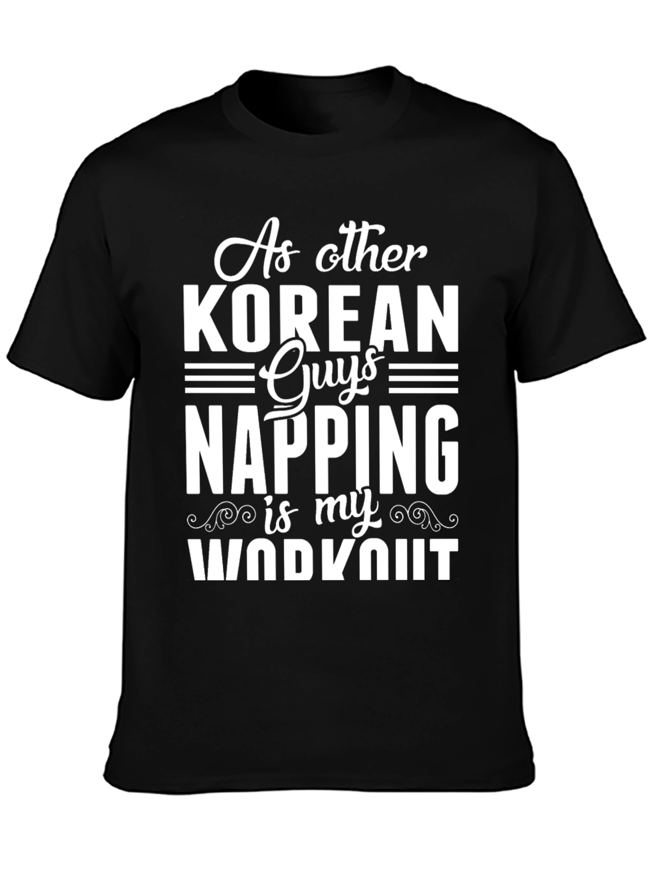Korean Guys Napping Workout T-Shirt