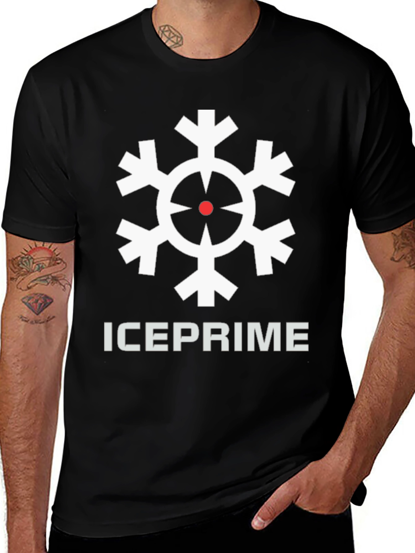 Iceprime Graphic Tee - Cool Snowflake Design