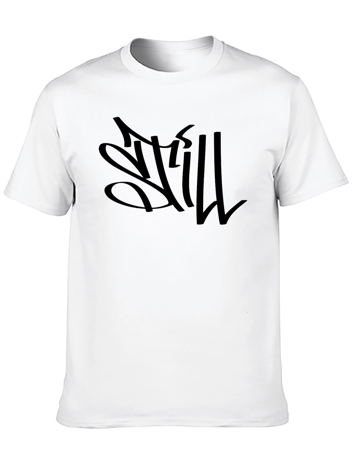 Statement Graphic Tee - Edgy Black Design