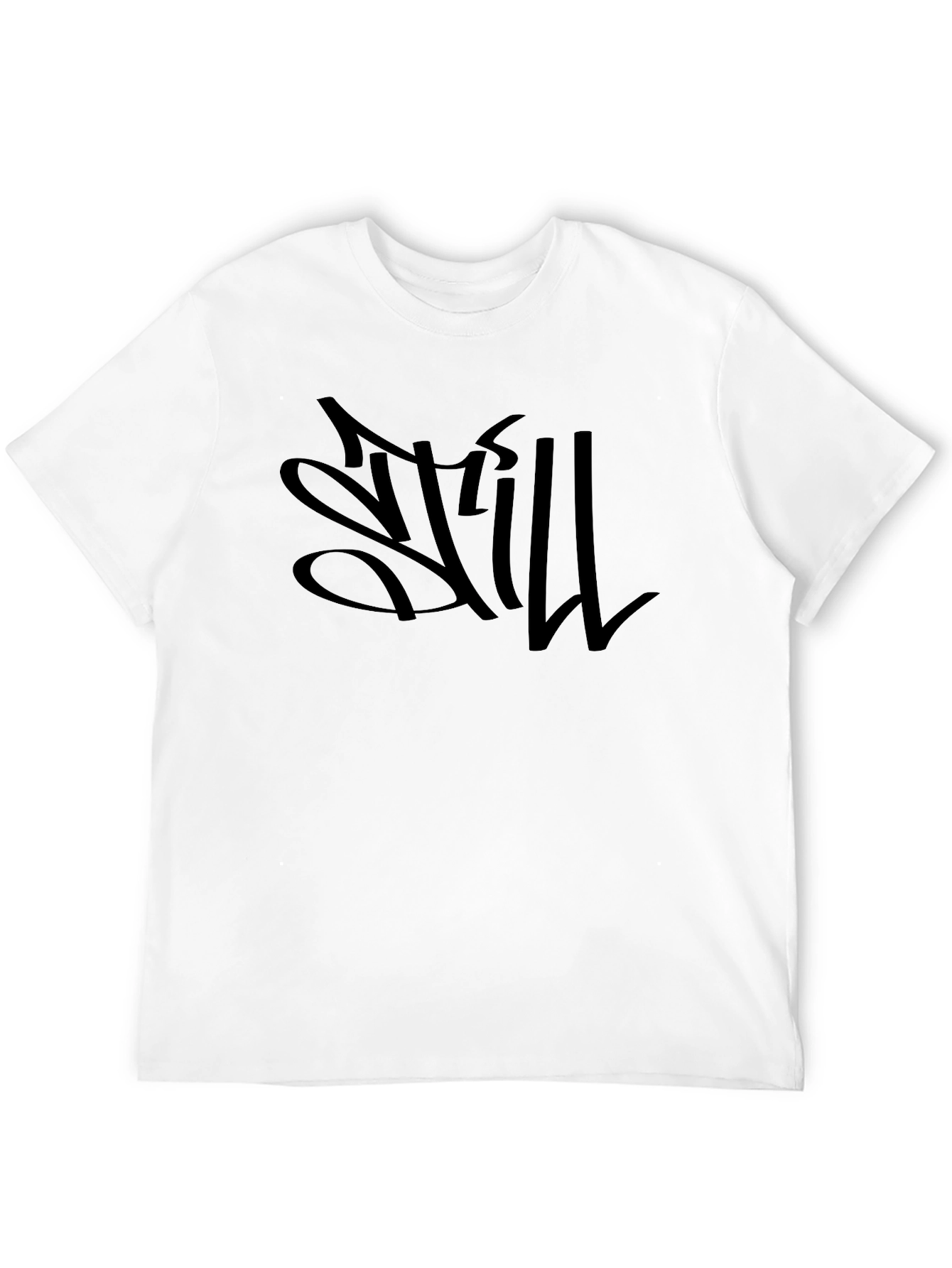 Statement Graphic Tee - Edgy Black Design