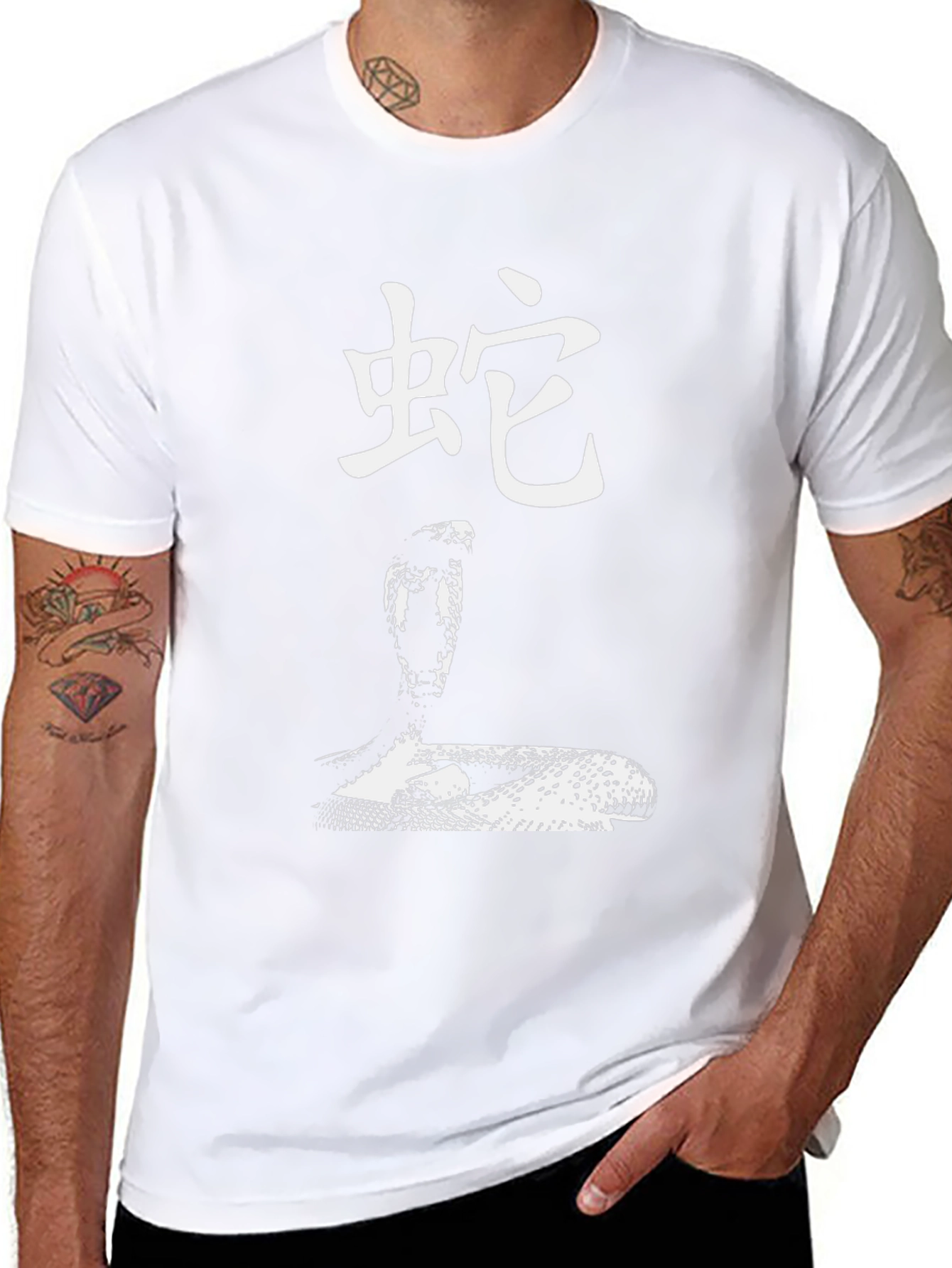 Snake Kanji Black T-Shirt