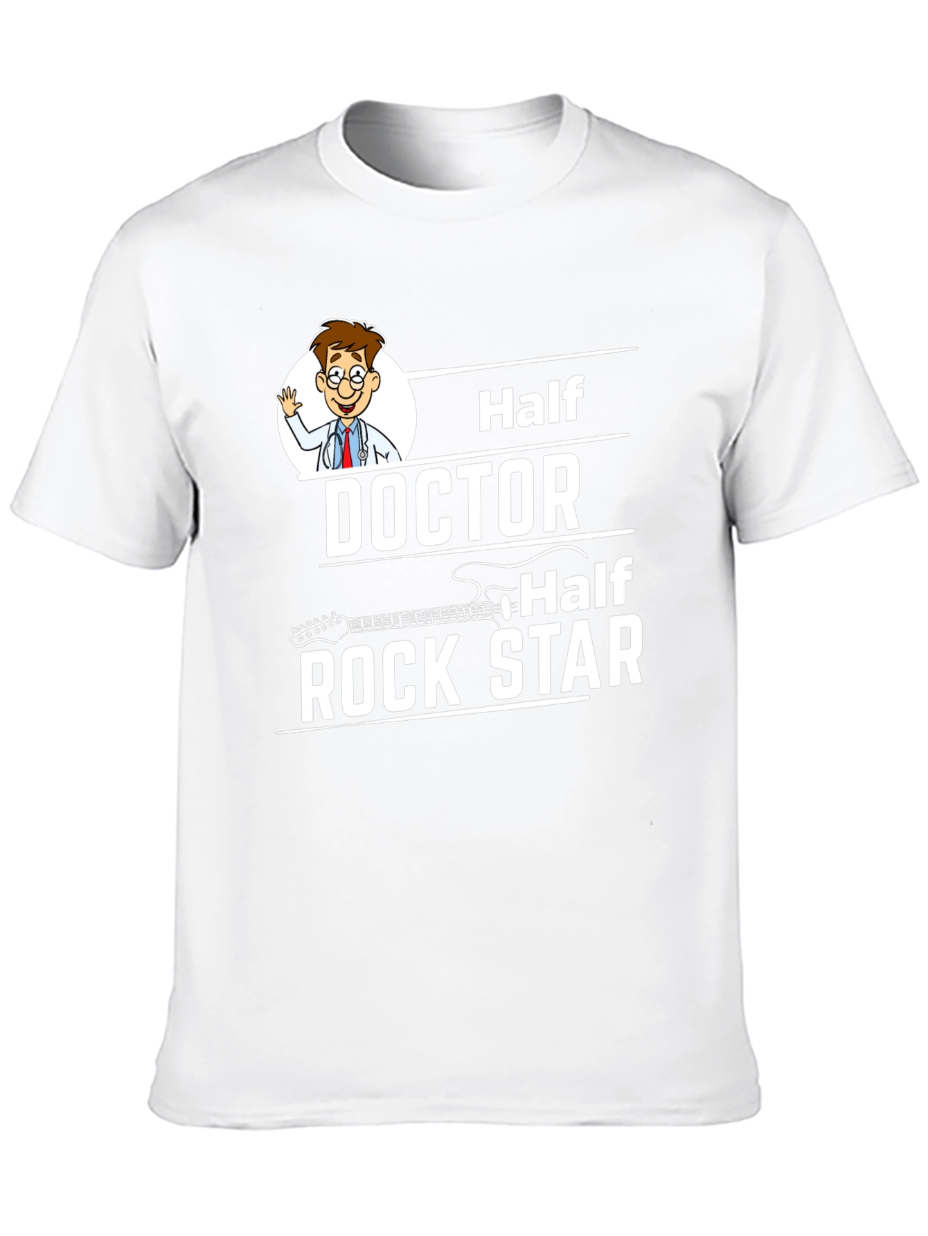 Half Doctor Half Rock Star Graphic Tee