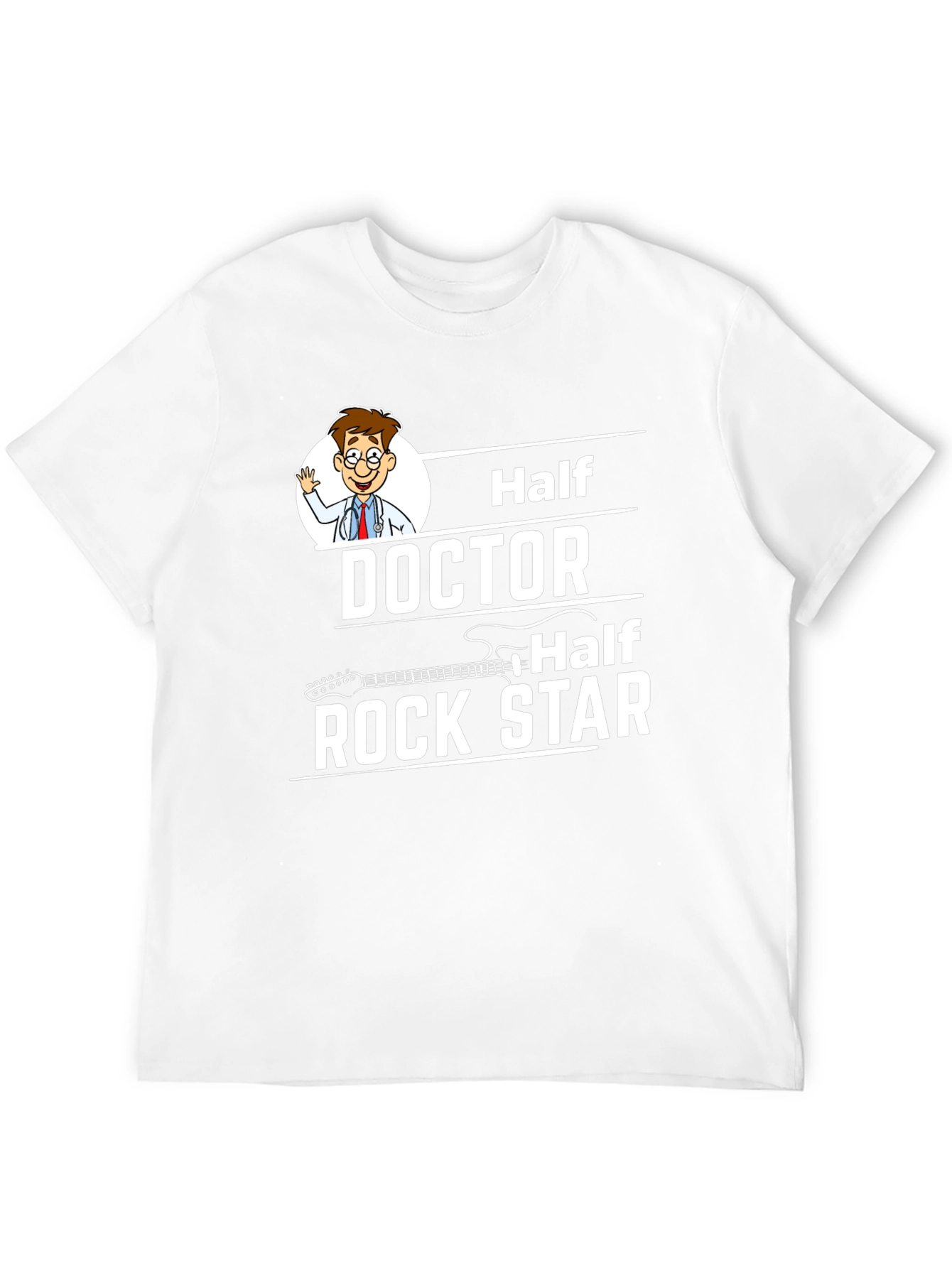 Half Doctor Half Rock Star Graphic Tee
