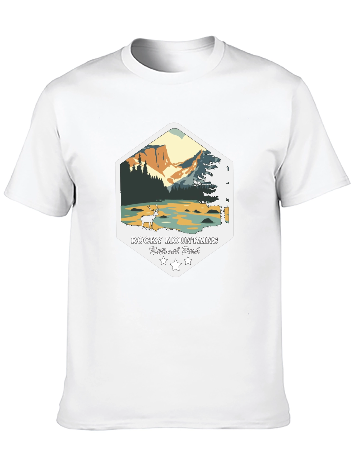 Rocky Mountains National Park Black T-Shirt