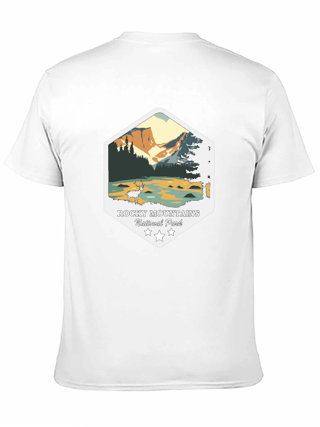Rocky Mountains National Park Black T-Shirt