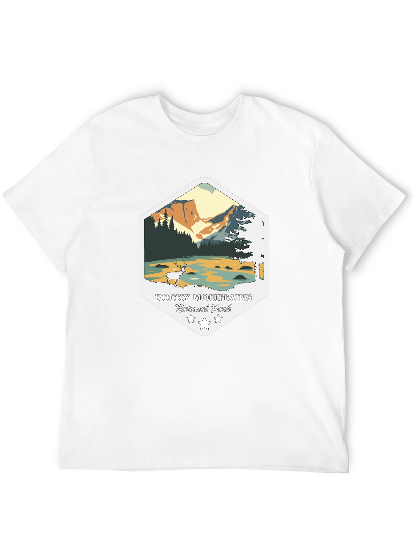 Rocky Mountains National Park Black T-Shirt