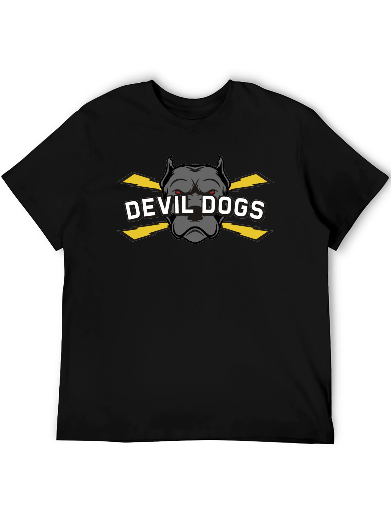 Devil Dogs Graphic T-Shirt - Black