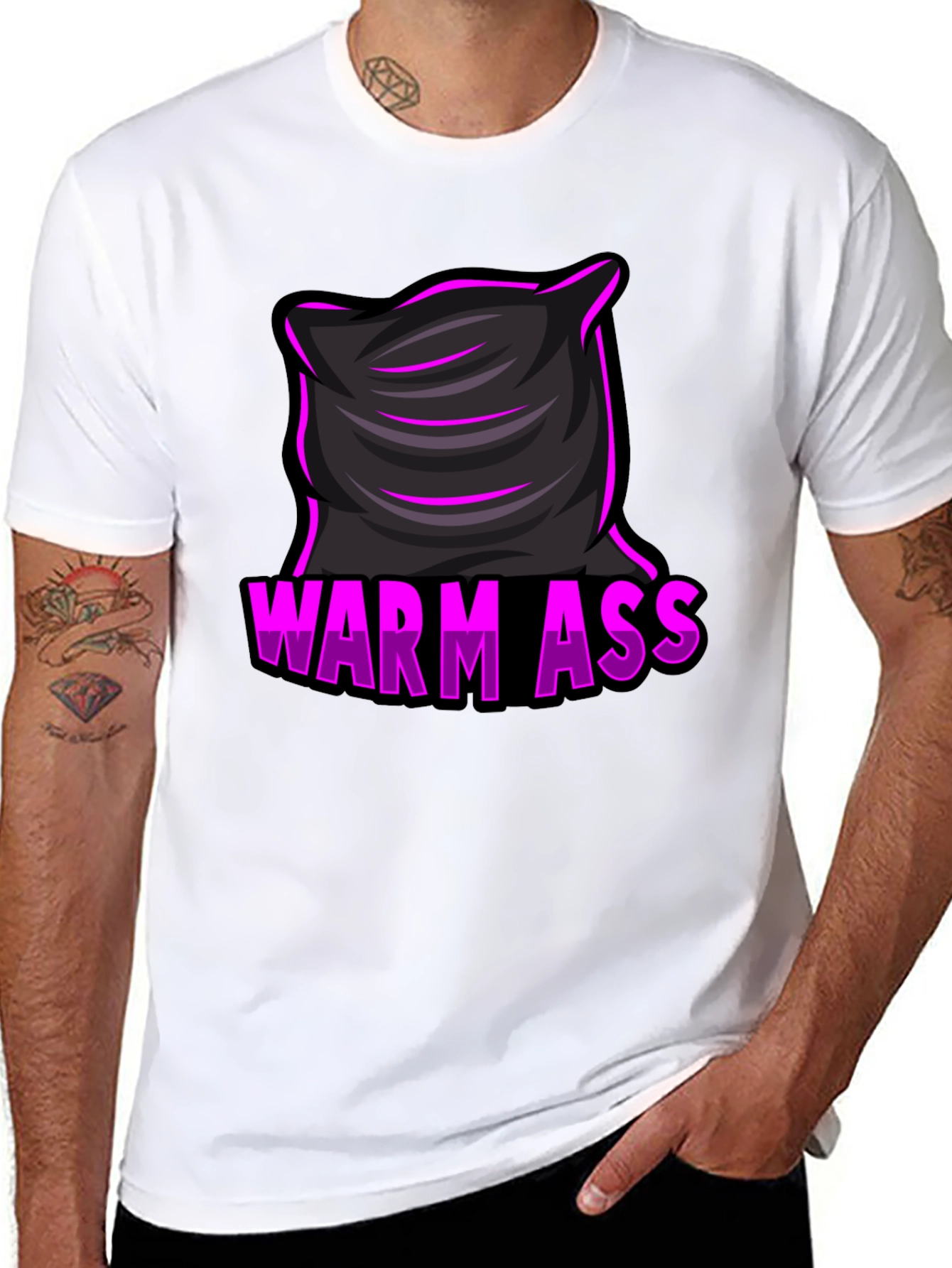 Warm Ass Pillow T-Shirt - Funny Graphic Tee
