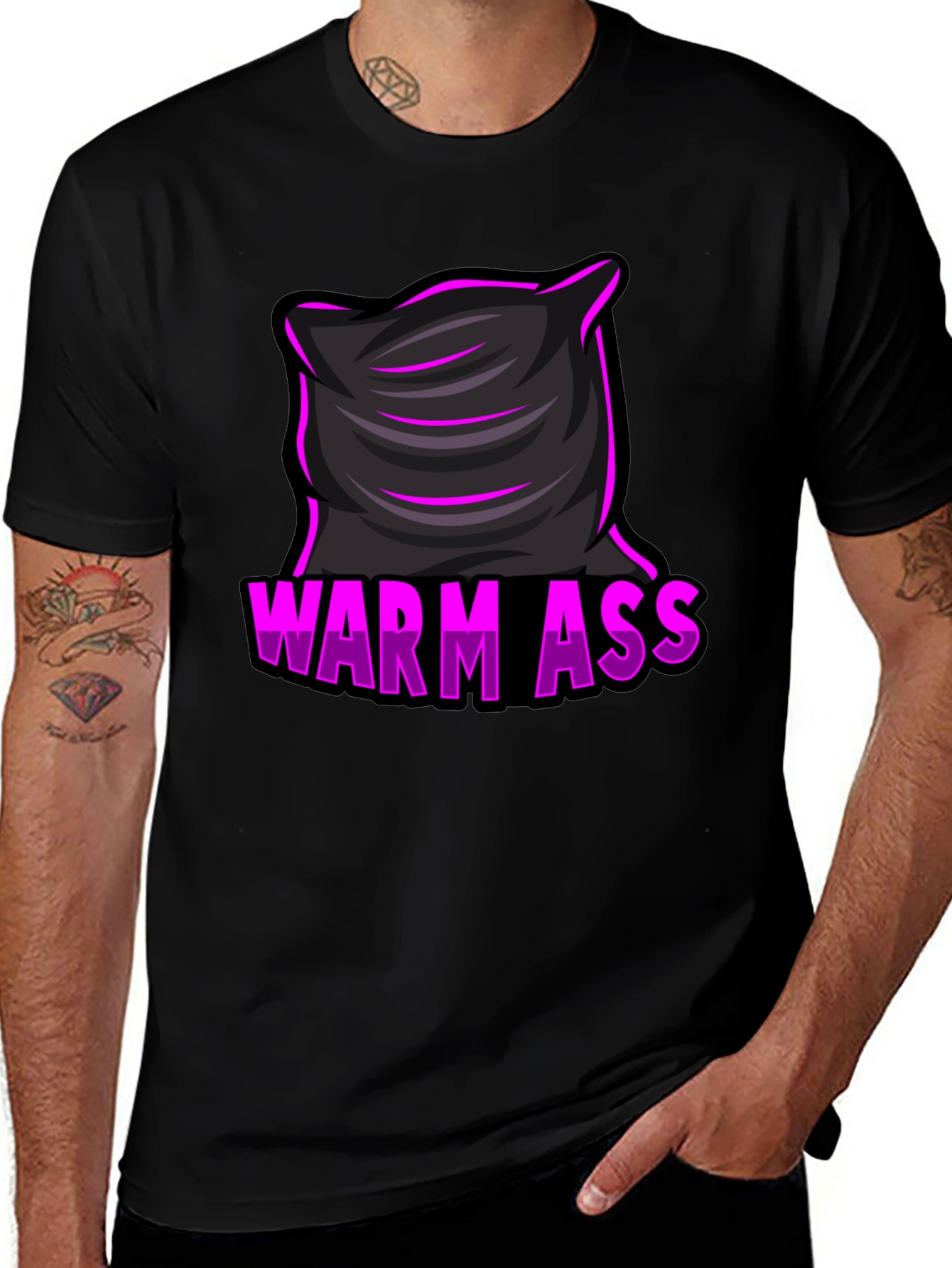 Warm Ass Pillow T-Shirt - Funny Graphic Tee