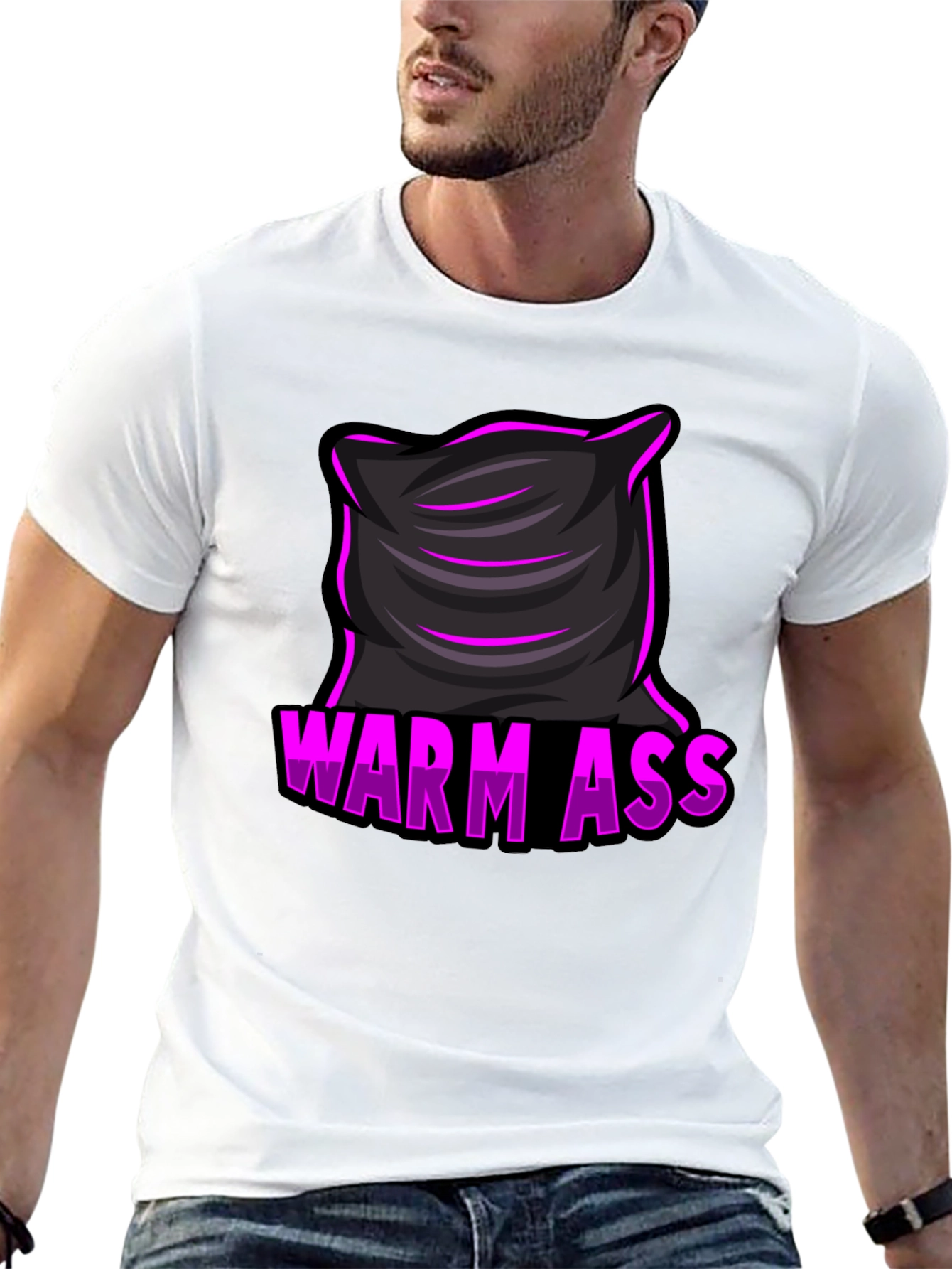 Warm Ass Pillow T-Shirt - Funny Graphic Tee