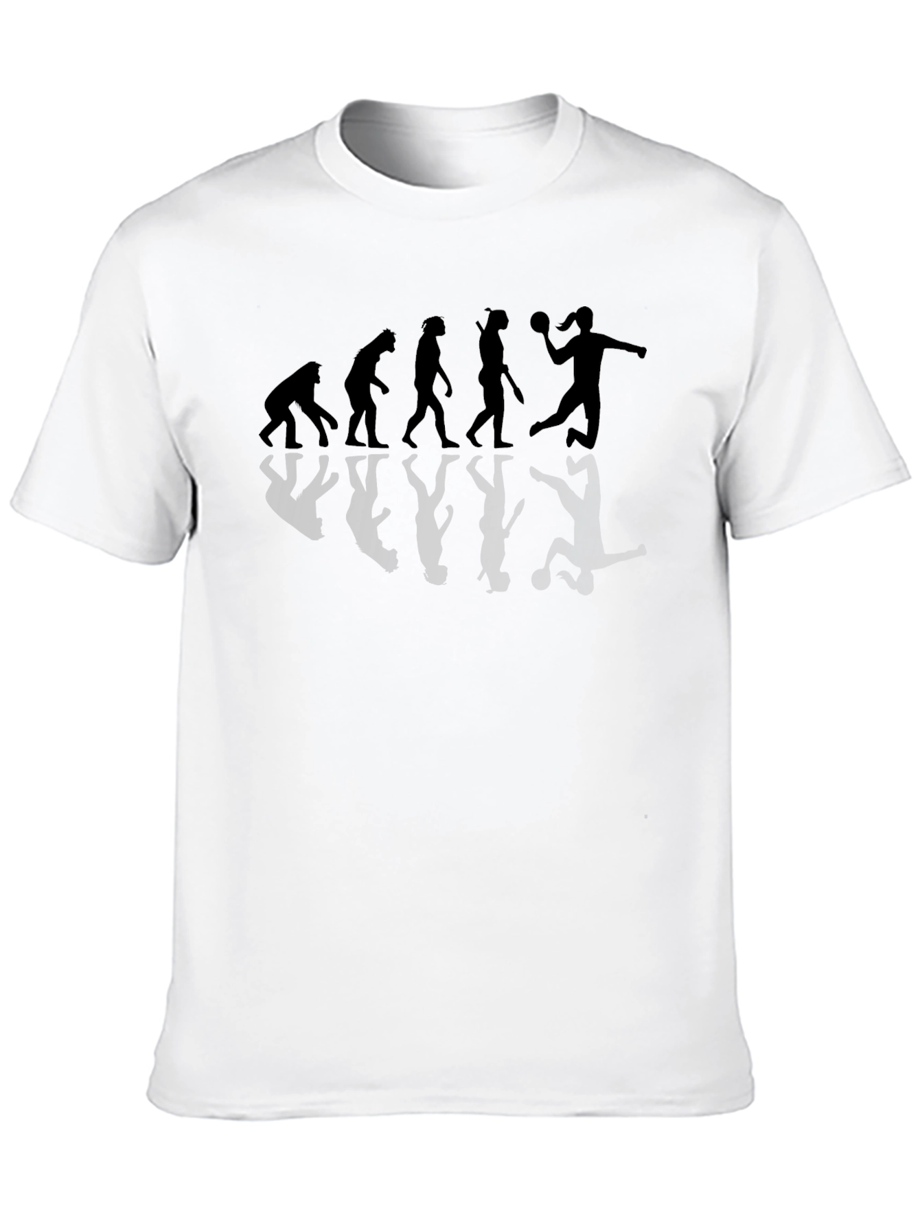 Evolution Handball Player Graphic T-Shirt