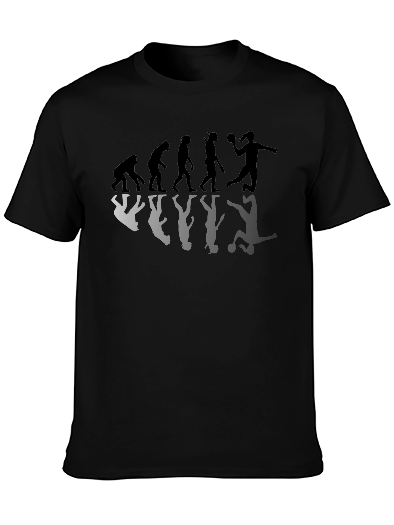 Evolution Handball Player Graphic T-Shirt