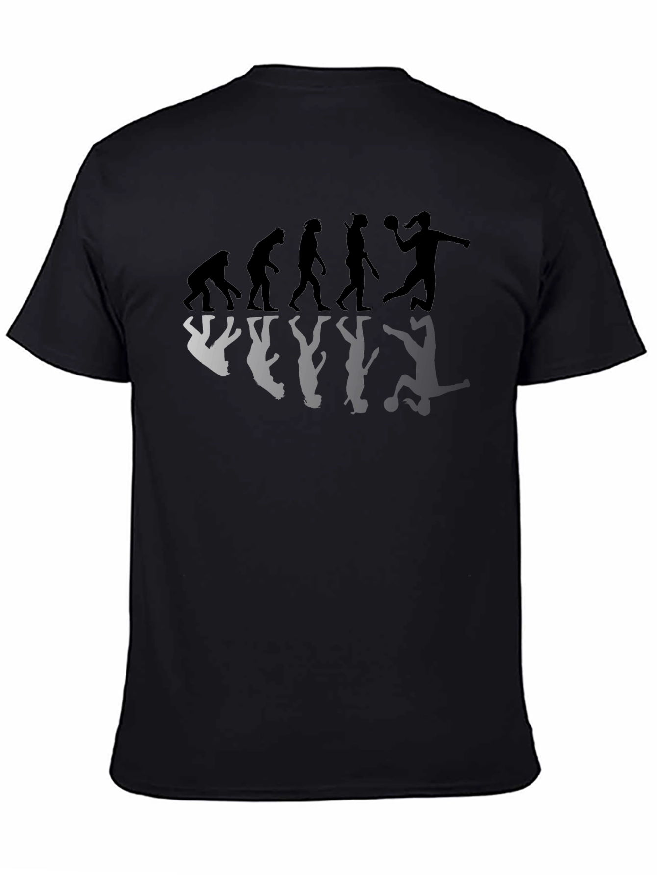 Evolution Handball Player Graphic T-Shirt