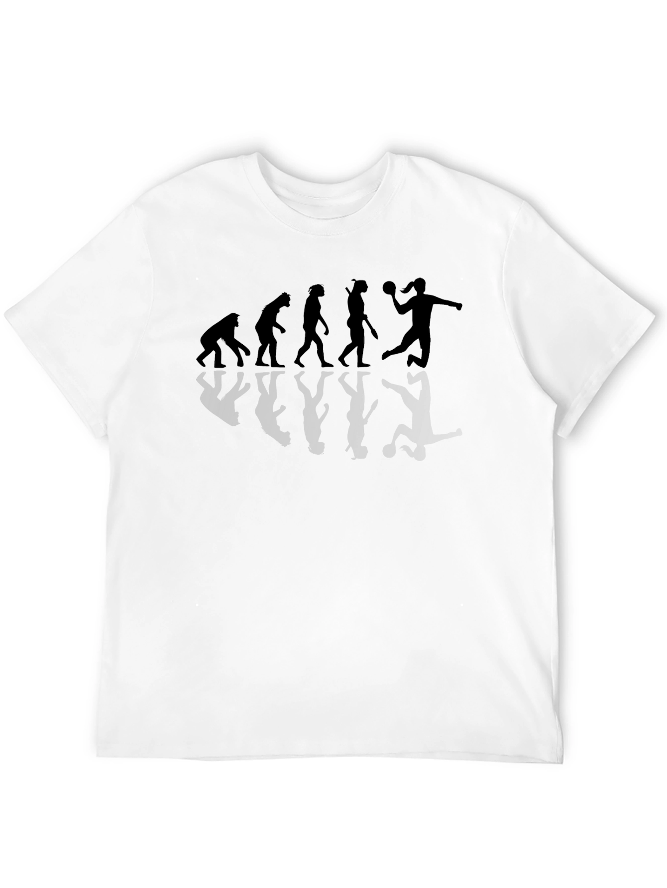 Evolution Handball Player Graphic T-Shirt