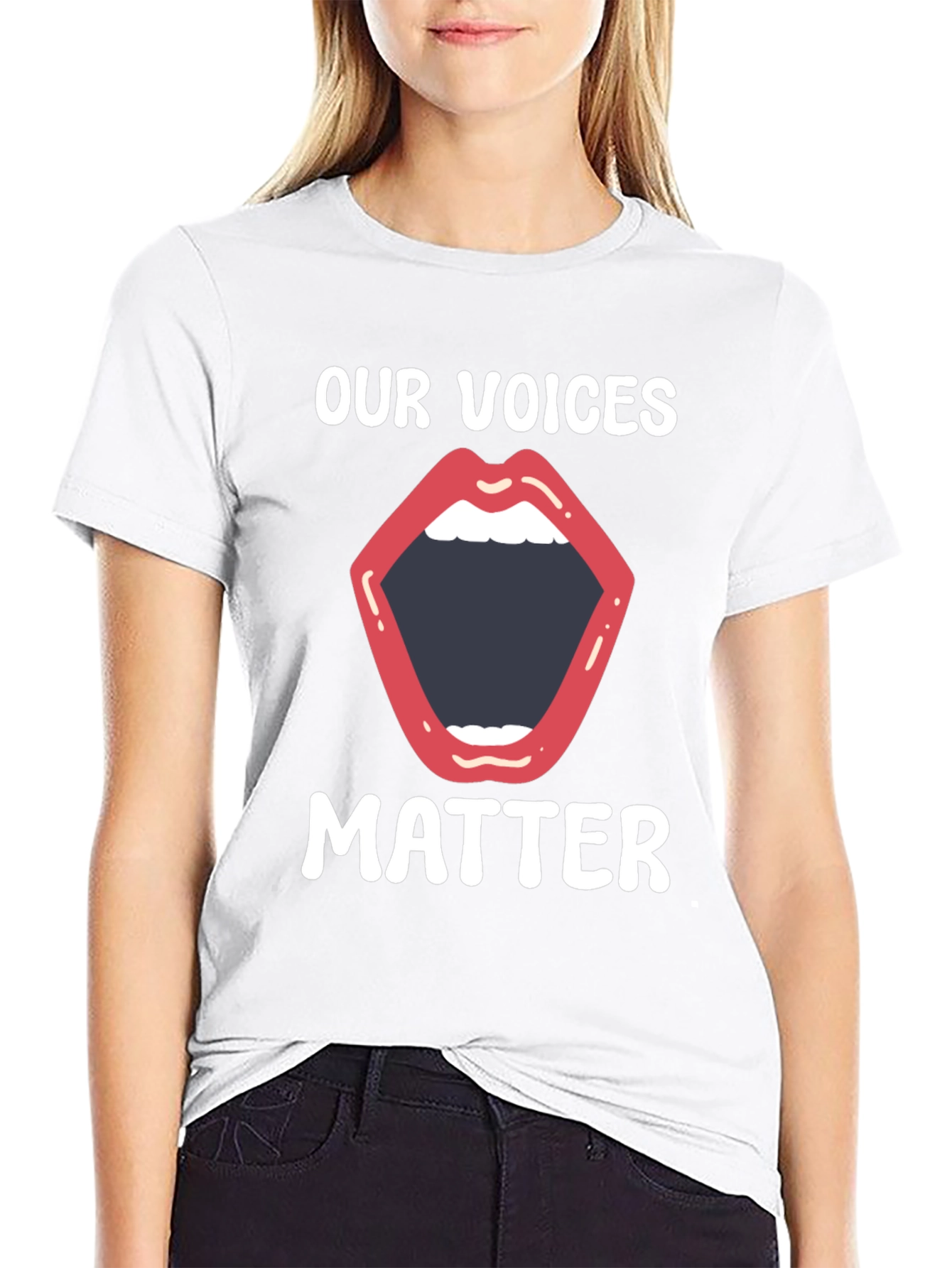 Our Voices Matter Graphic Tee - Black