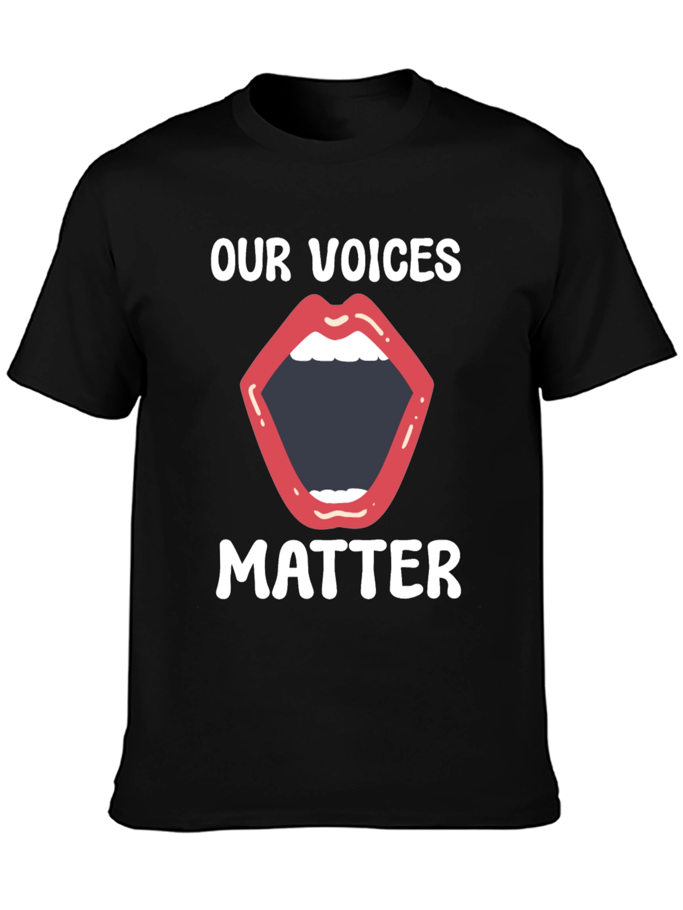 Our Voices Matter Graphic Tee - Black