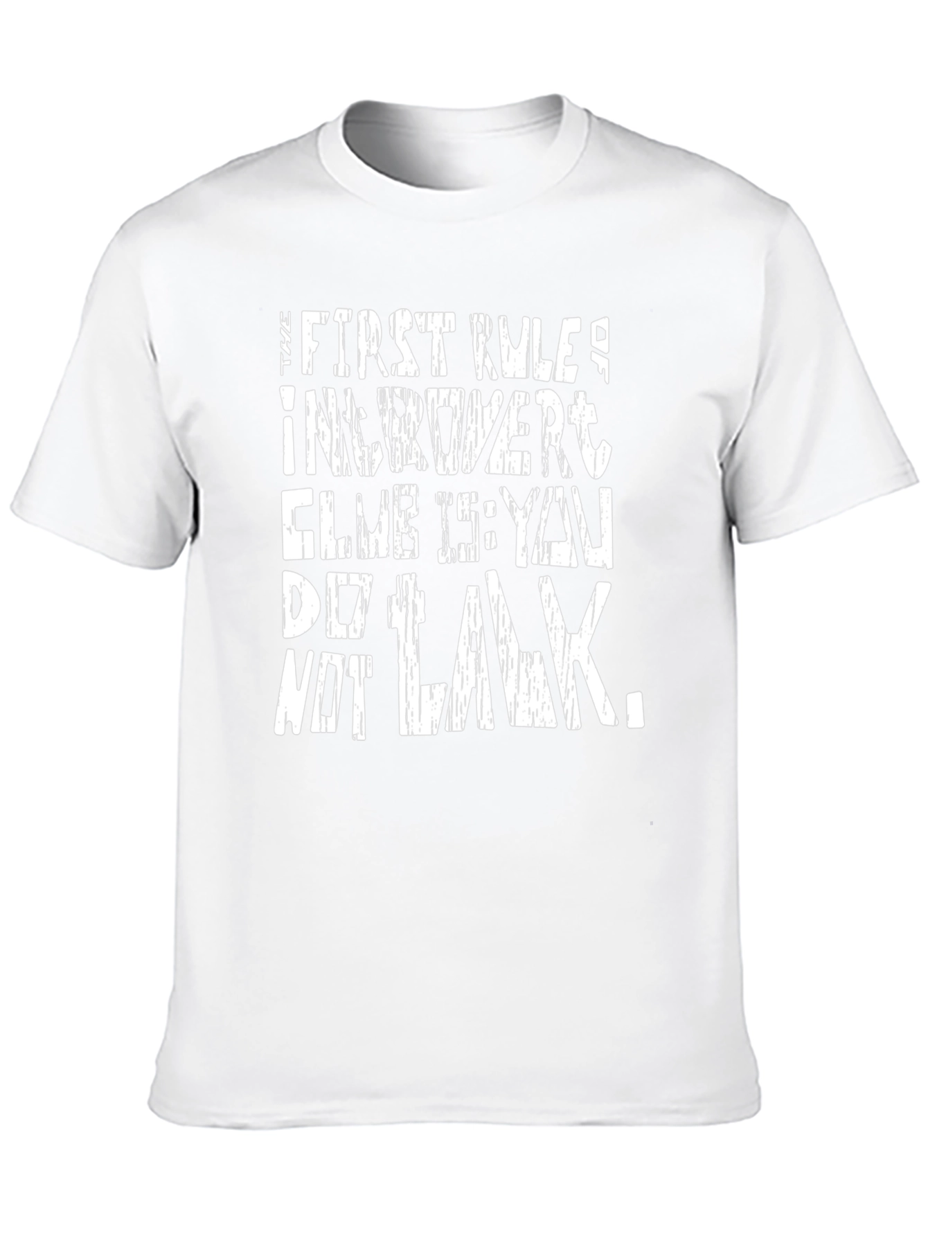 Introvert Club Rule Black Graphic Tee