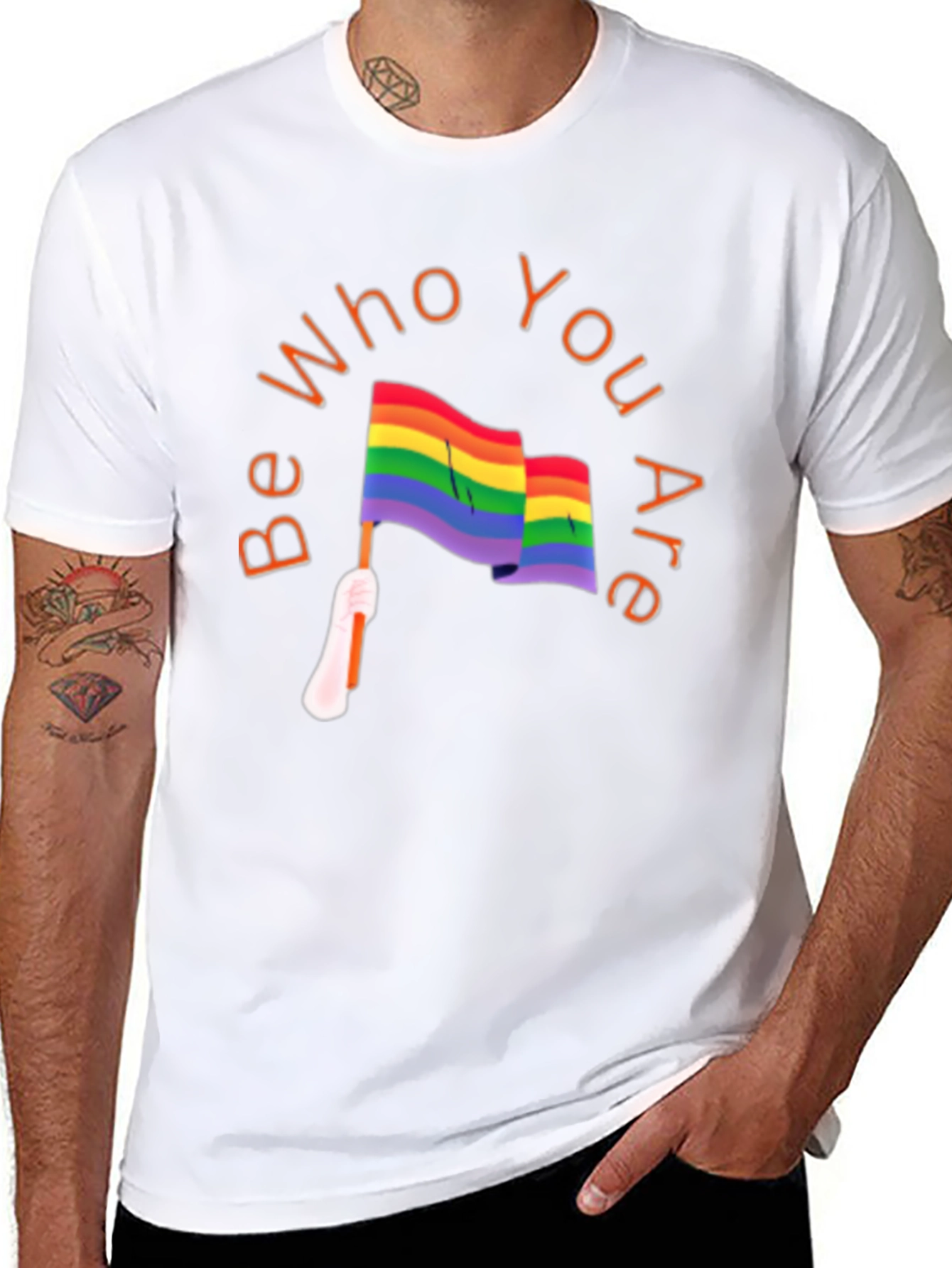 Be Who You Are Pride T-Shirt - Black