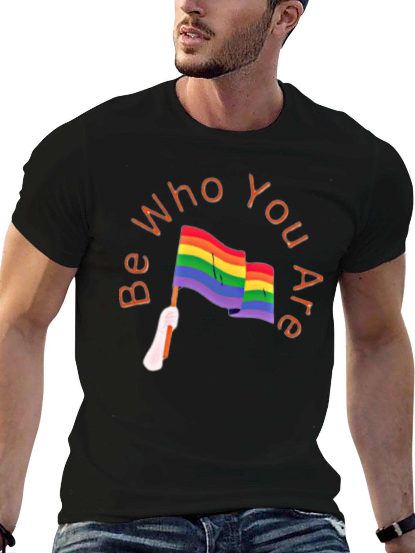 Be Who You Are Pride T-Shirt - Black