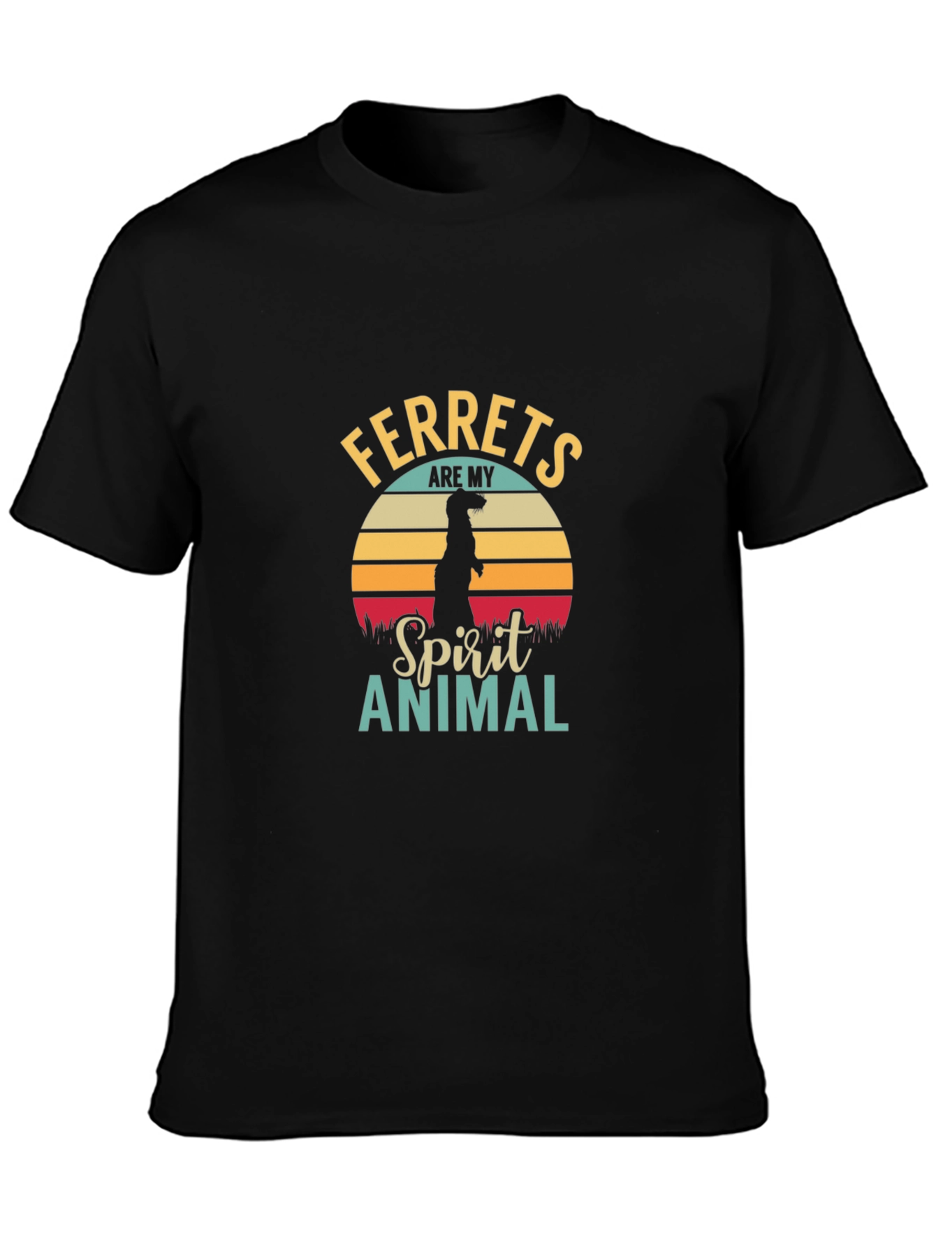 Ferret Spirit Animal Graphic Tee
