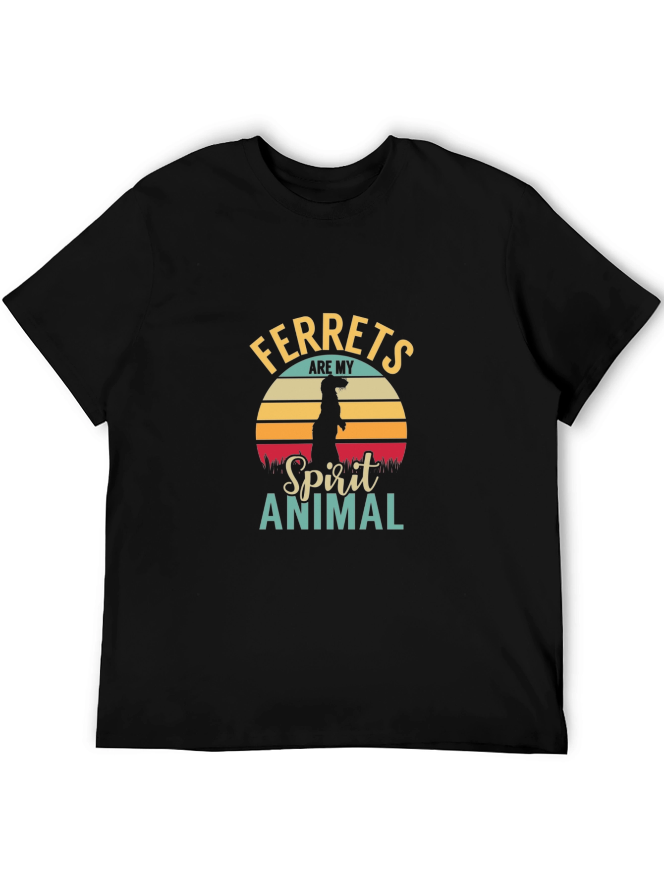 Ferret Spirit Animal Graphic Tee