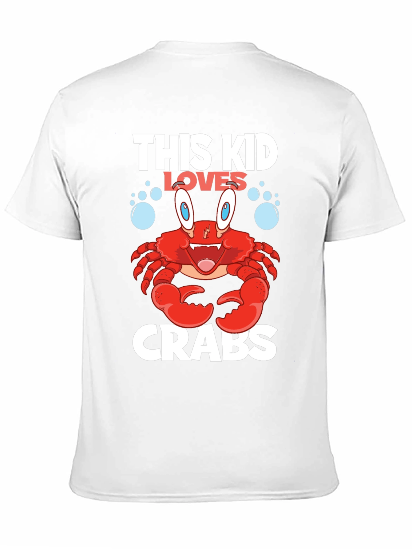 This Kid Loves Crabs T-Shirt - Black Cotton Tee
