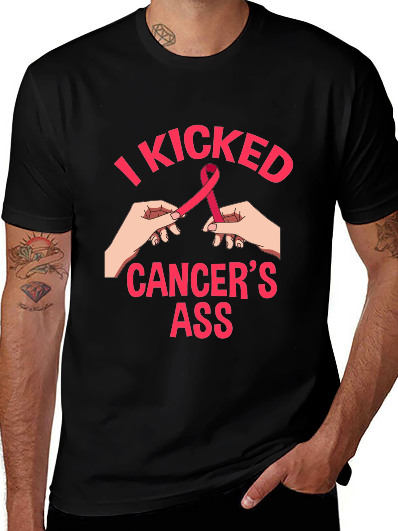 I Kicked Cancers Ass Graphic Tee