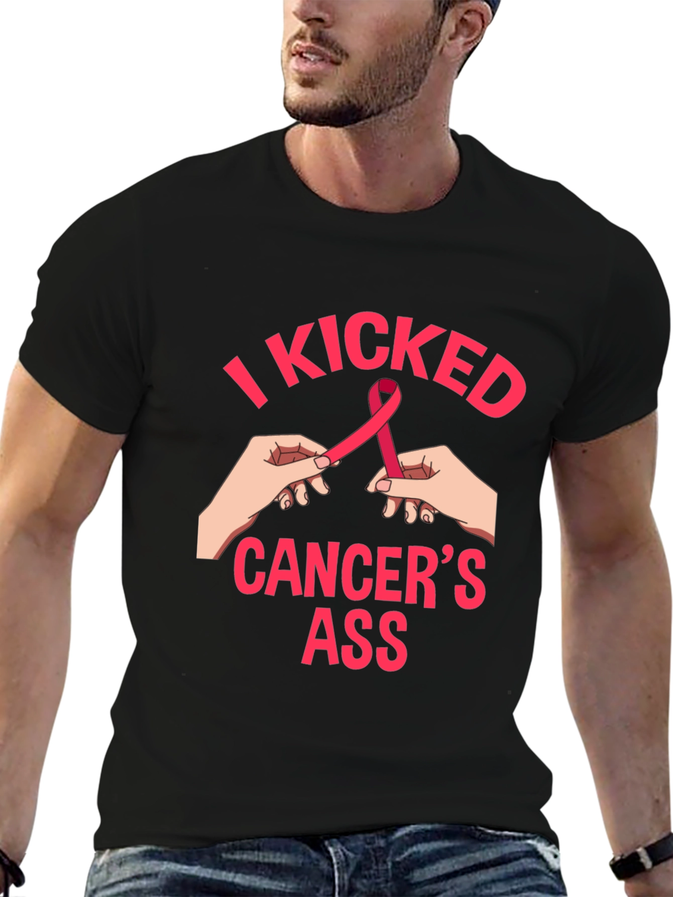 I Kicked Cancers Ass Graphic Tee