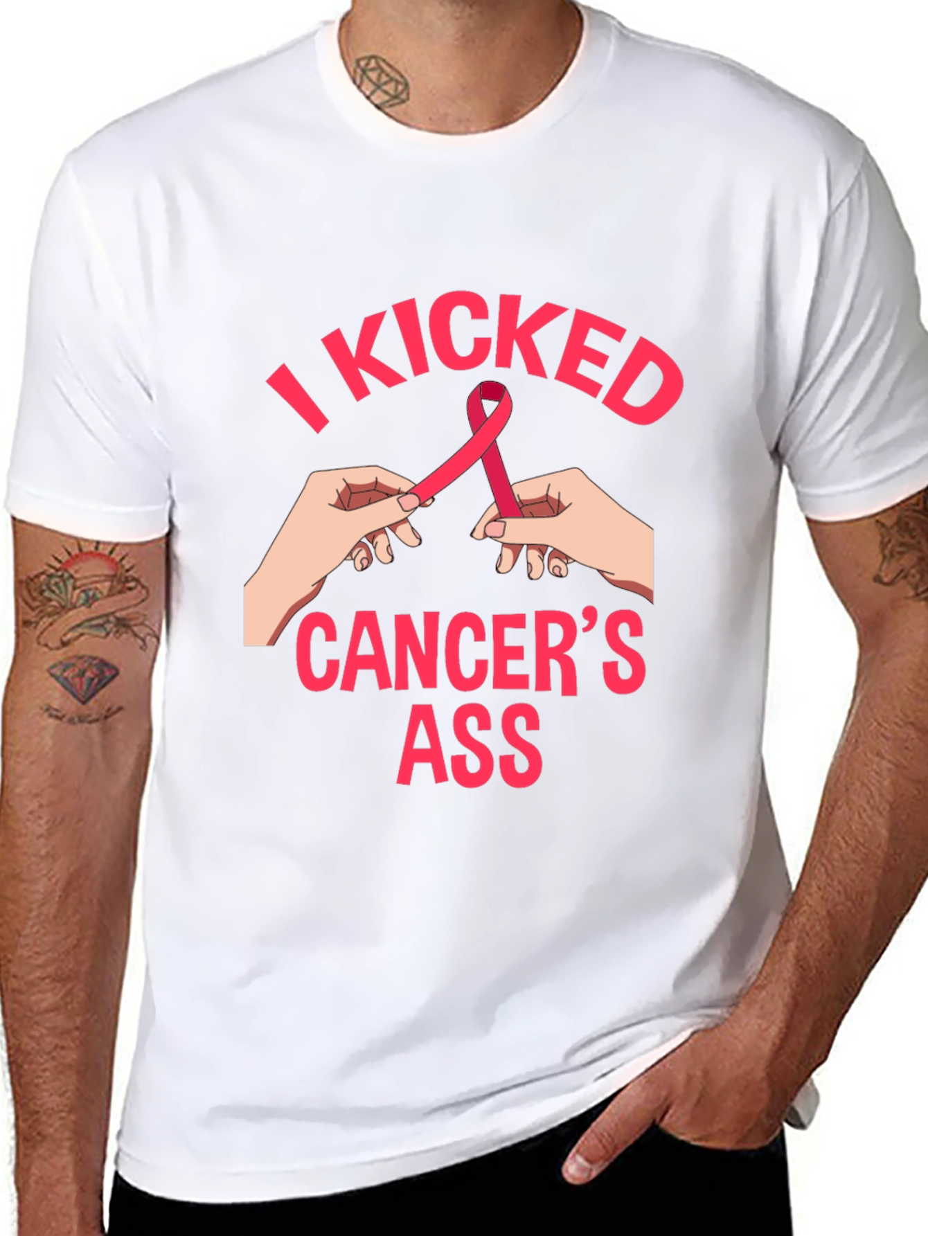 I Kicked Cancers Ass Graphic Tee
