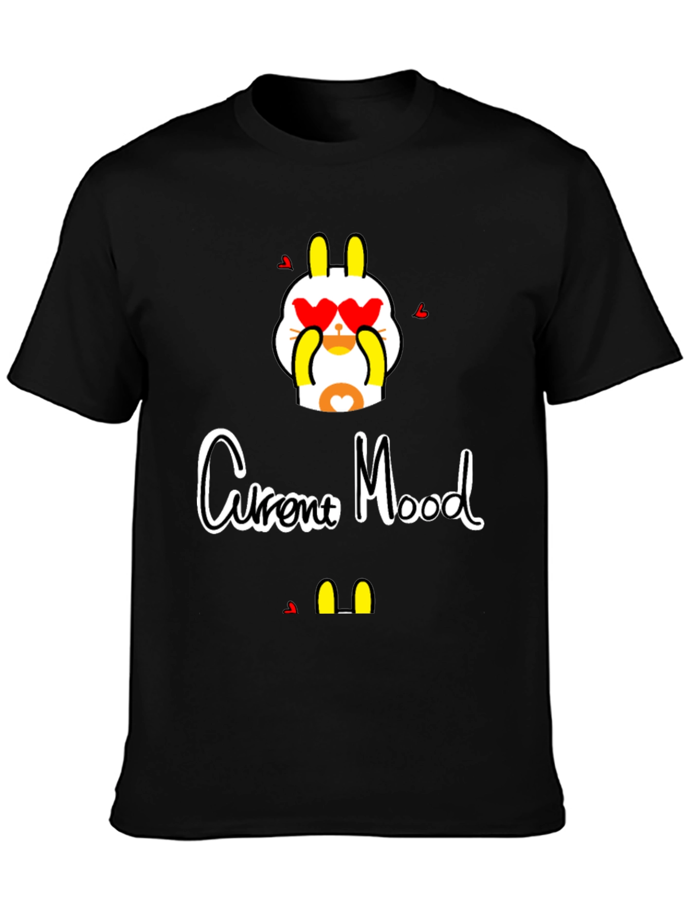 Current Mood Graphic Tee - Stylish Black T-Shirt