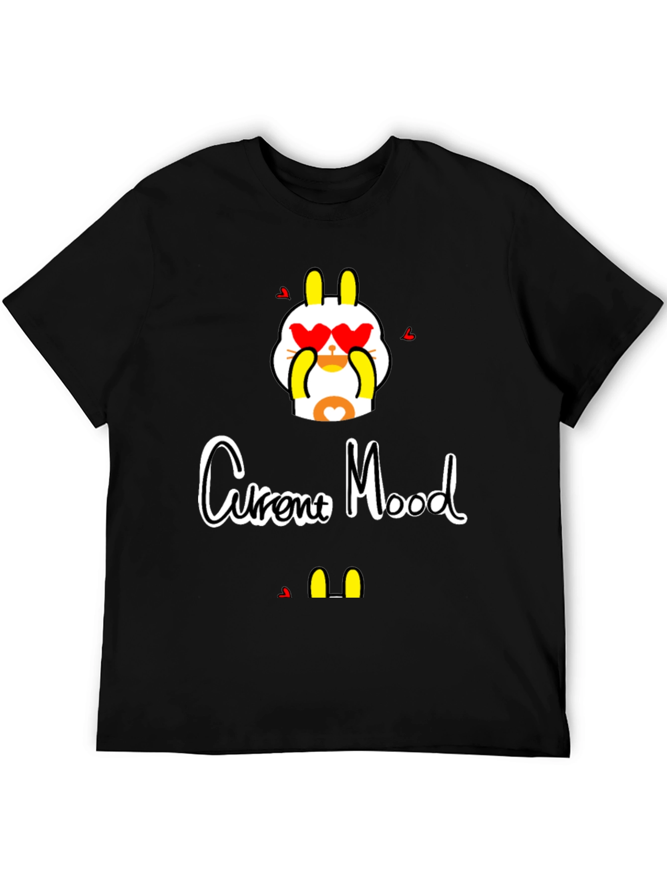 Current Mood Graphic Tee - Stylish Black T-Shirt