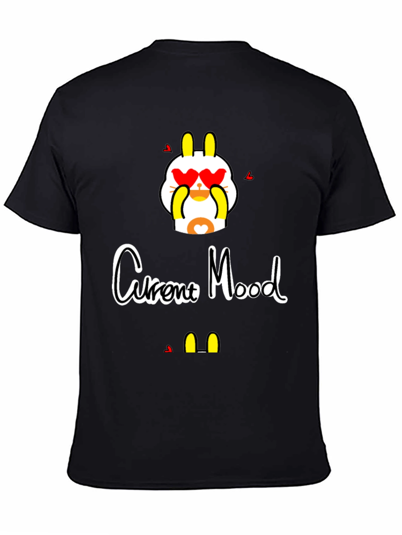 Current Mood Graphic Tee - Stylish Black T-Shirt
