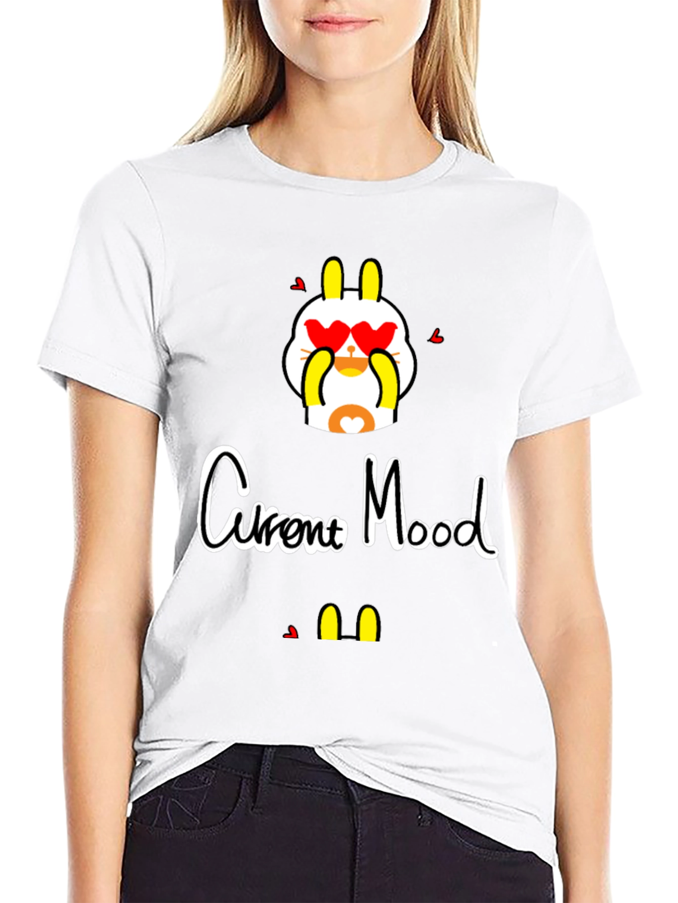 Current Mood Graphic Tee - Stylish Black T-Shirt