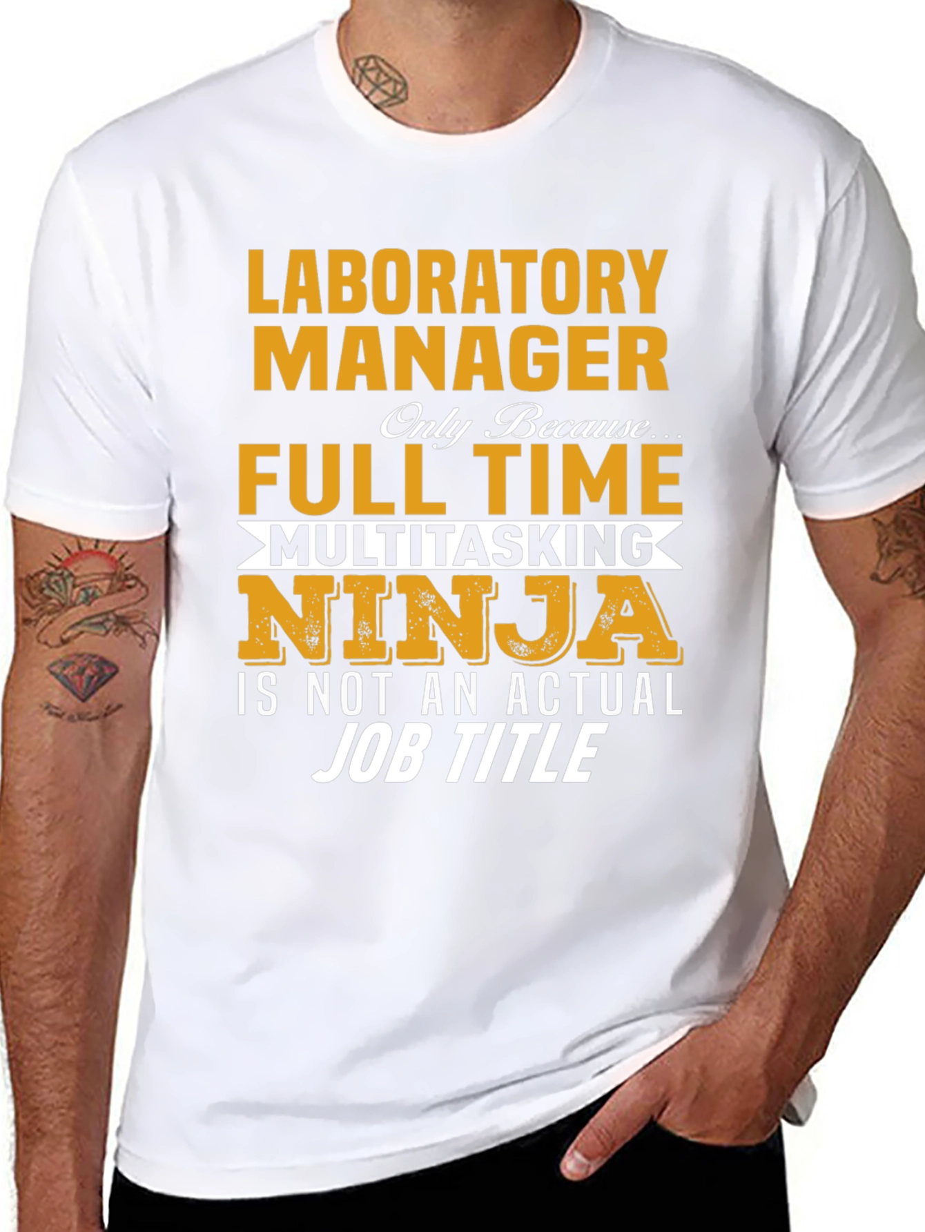 Laboratory Manager Full Time Ninja T-Shirt