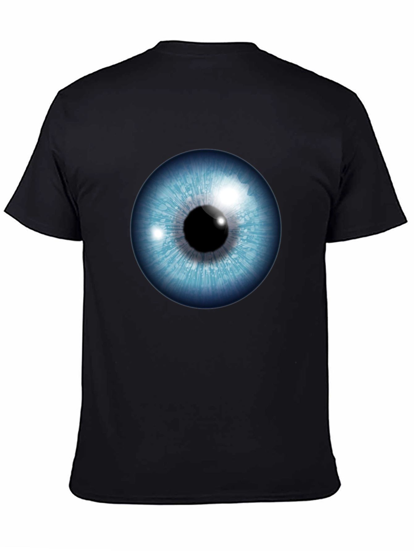 Eye See You - Graphic Print Black T-Shirt