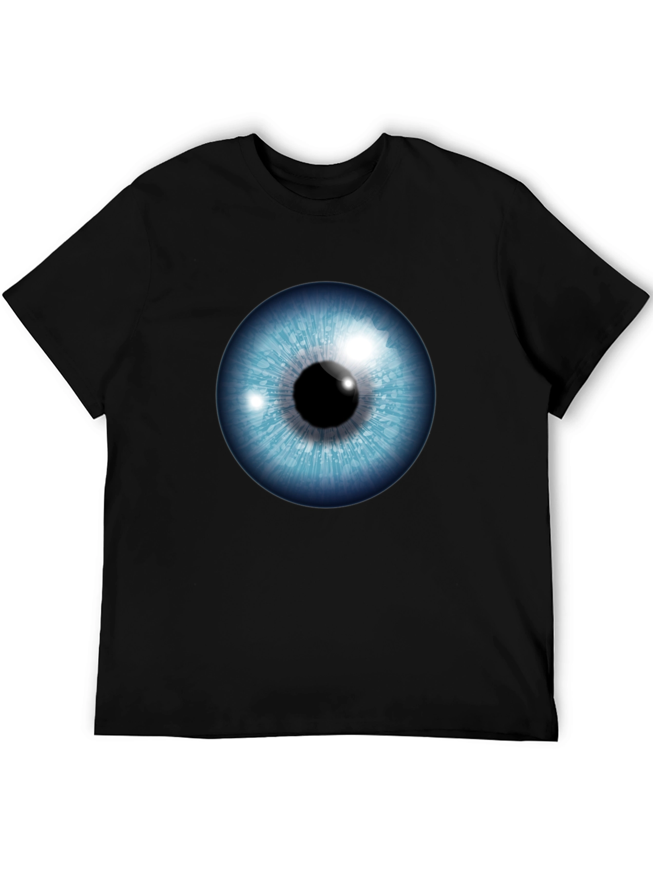 Eye See You - Graphic Print Black T-Shirt