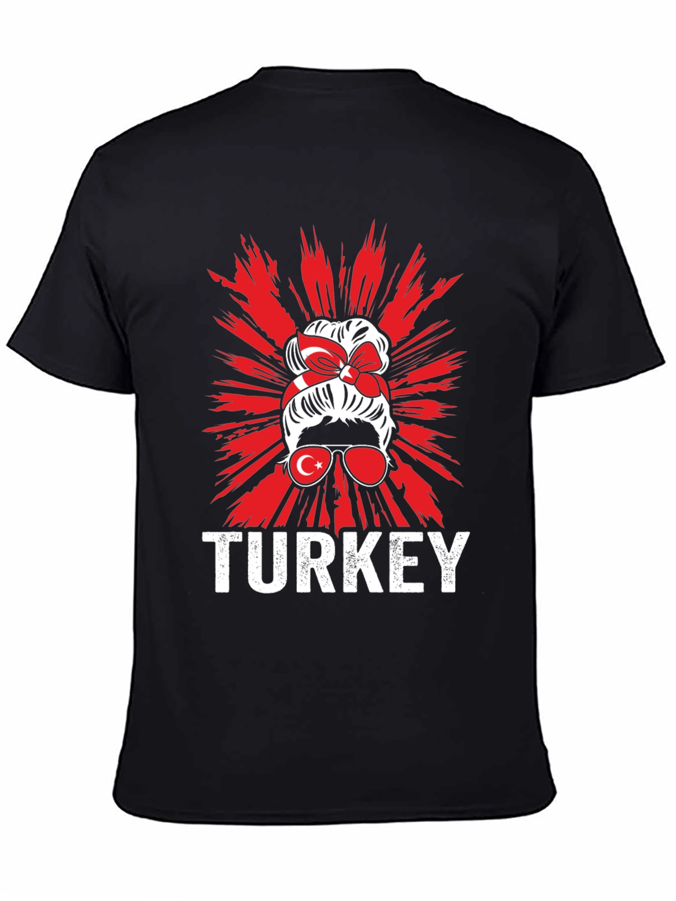 Turkey Messy Bun T-Shirt Turkish Pride Tee