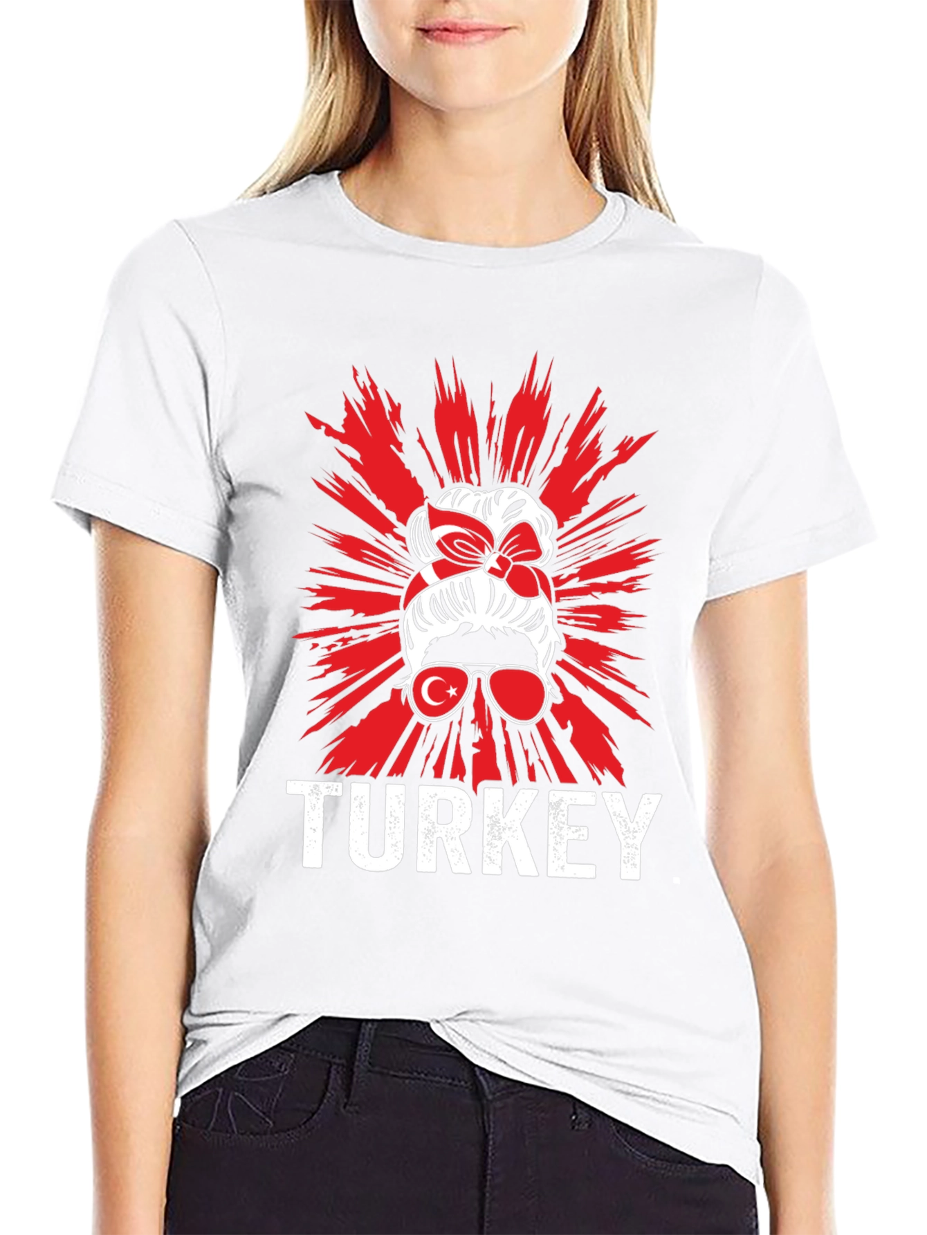 Turkey Messy Bun T-Shirt Turkish Pride Tee