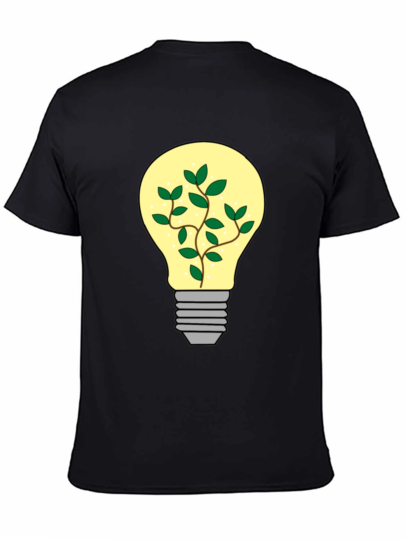 Eco-Friendly Idea Black T-Shirt