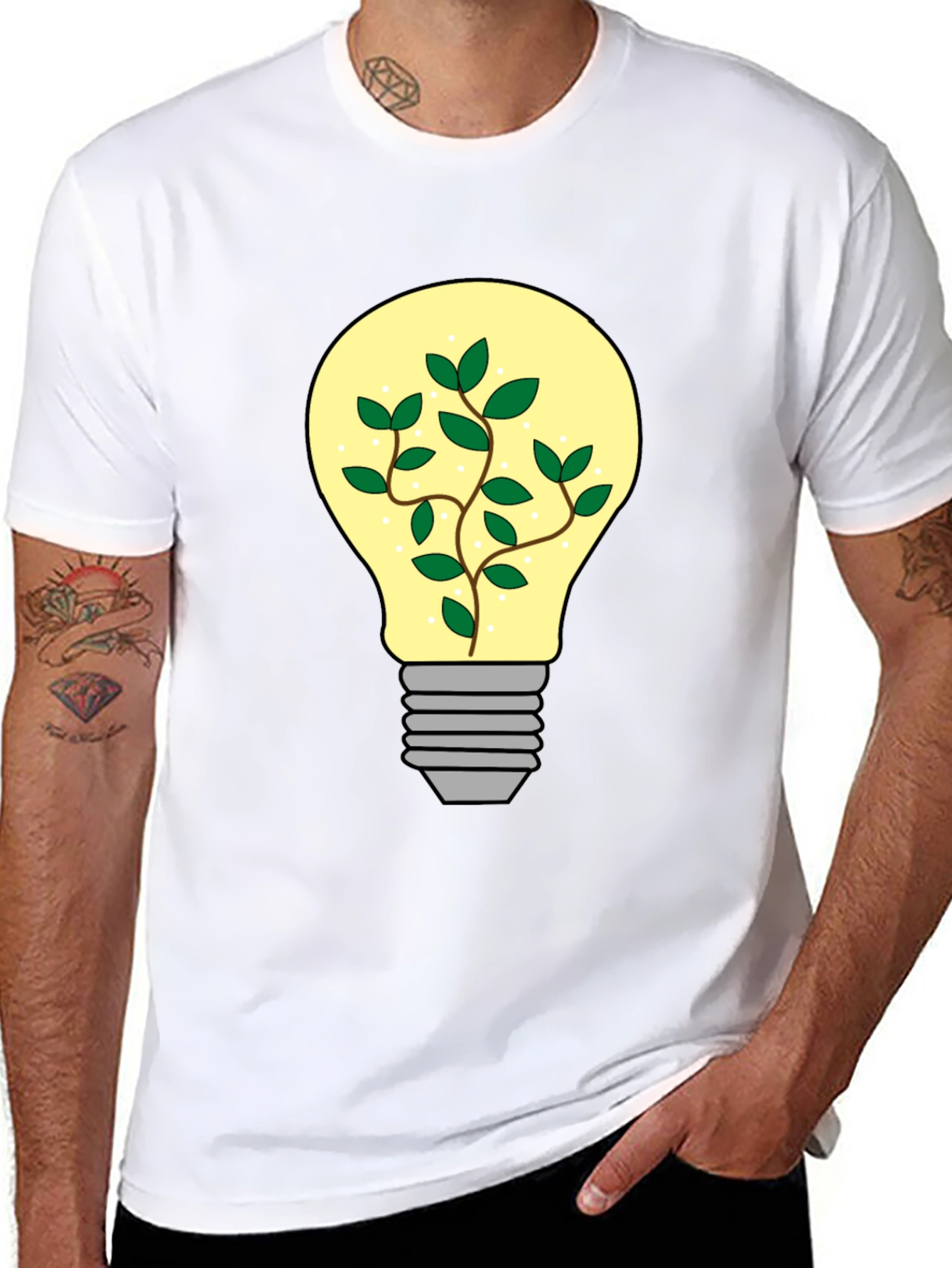 Eco-Friendly Idea Black T-Shirt