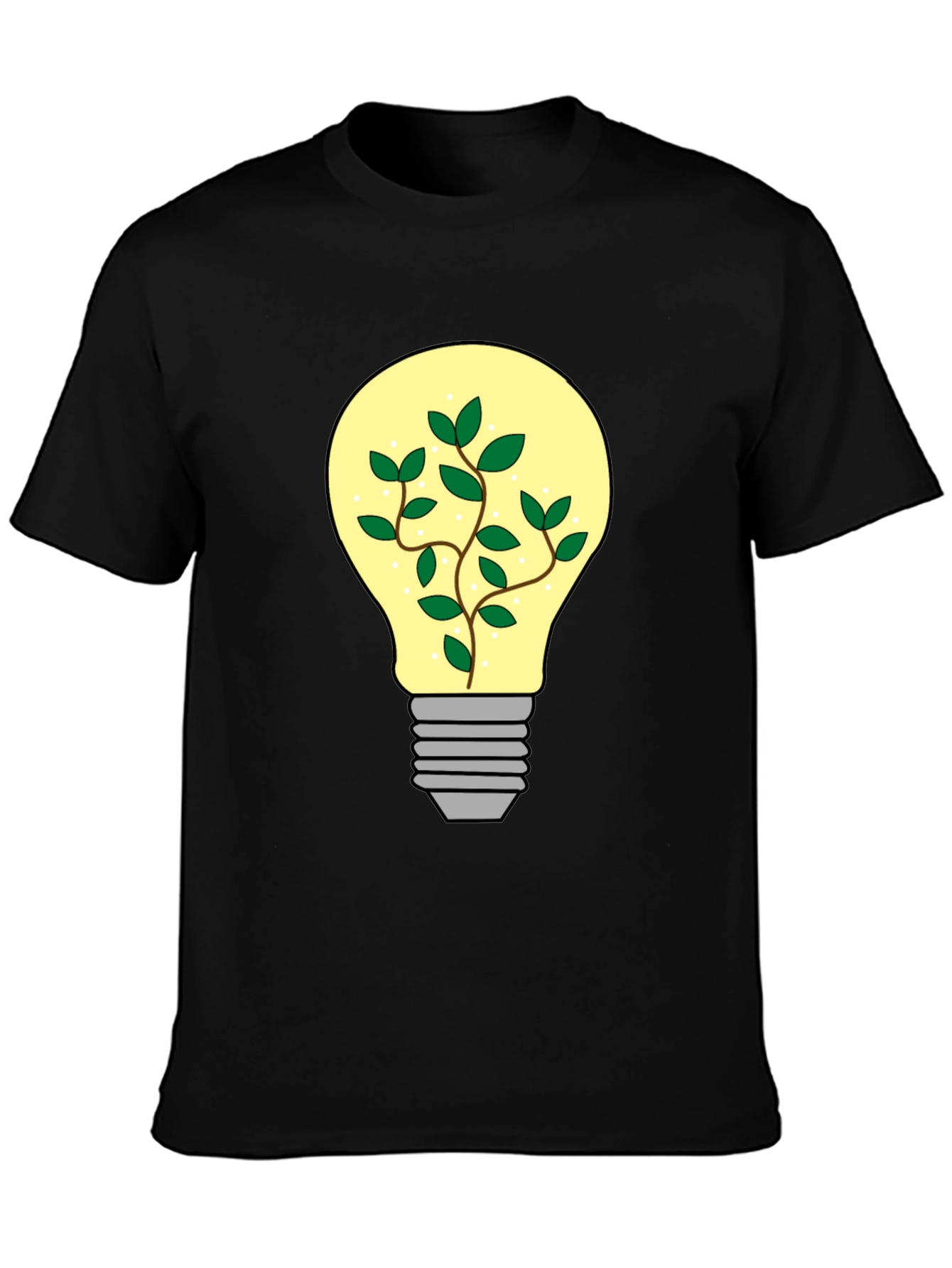 Eco-Friendly Idea Black T-Shirt