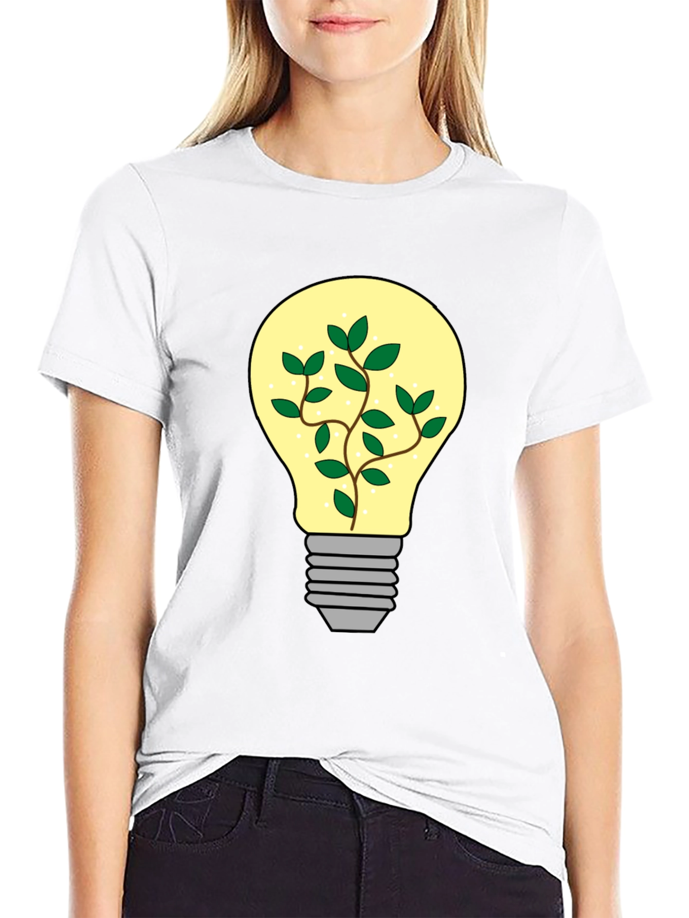 Eco-Friendly Idea Black T-Shirt