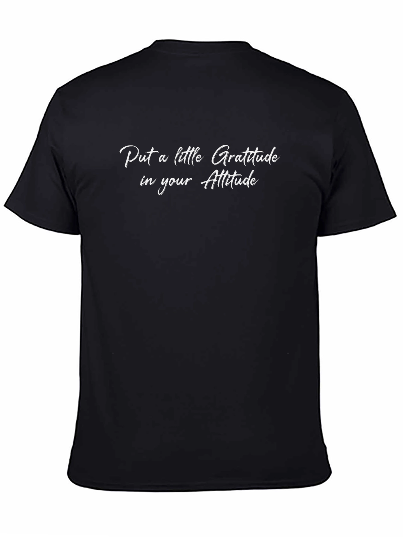 Gratitude Attitude Black T-Shirt