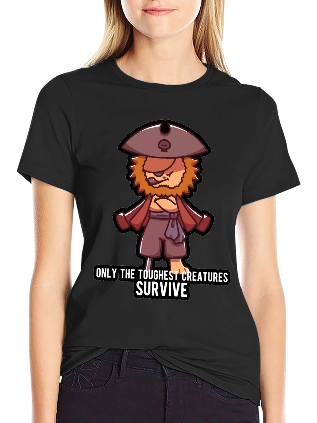 Toughest Creatures Pirate Cartoon T-Shirt