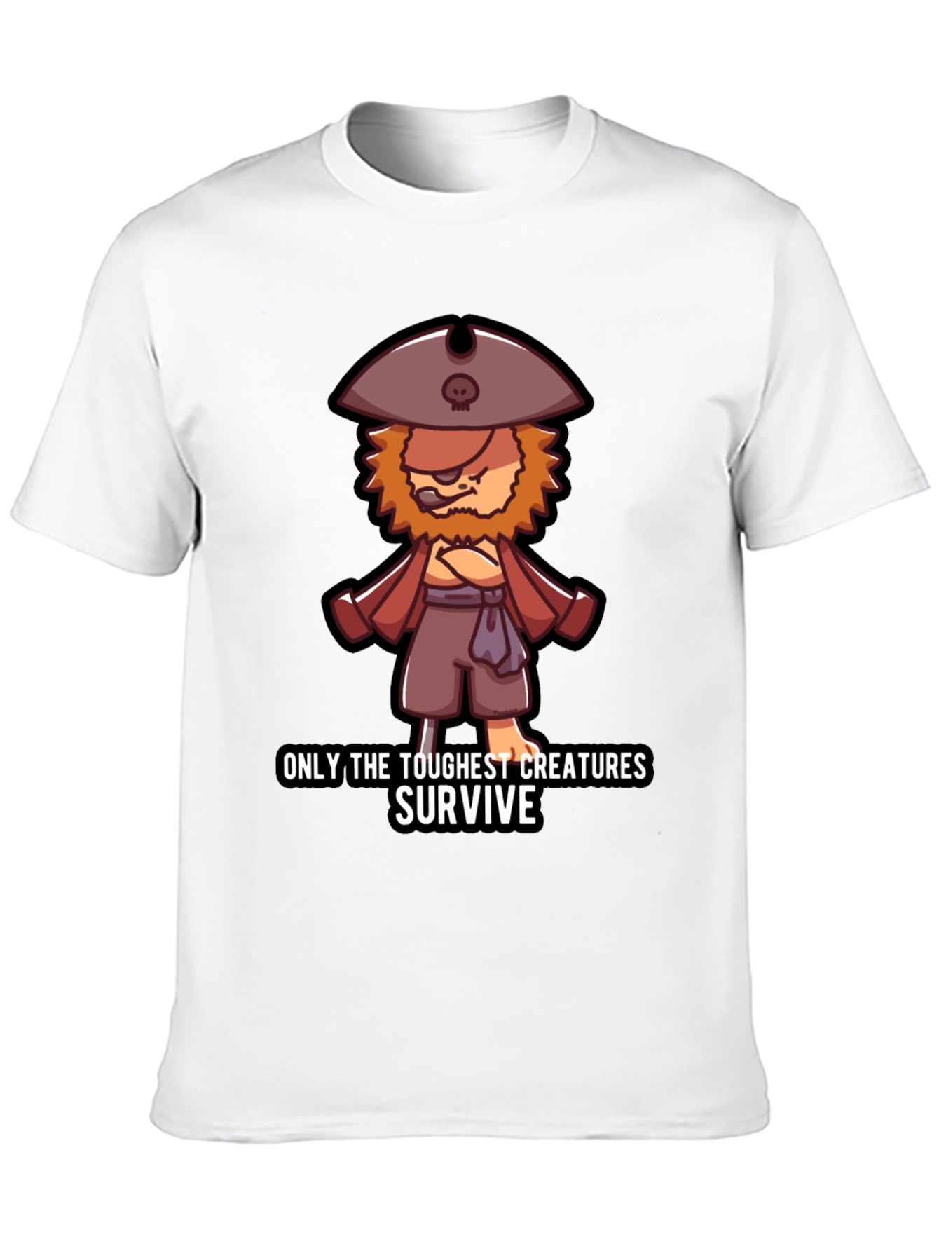 Toughest Creatures Pirate Cartoon T-Shirt